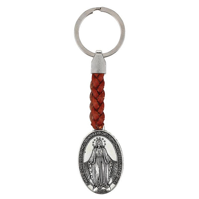 Braided Keychain - Miraculous Medal