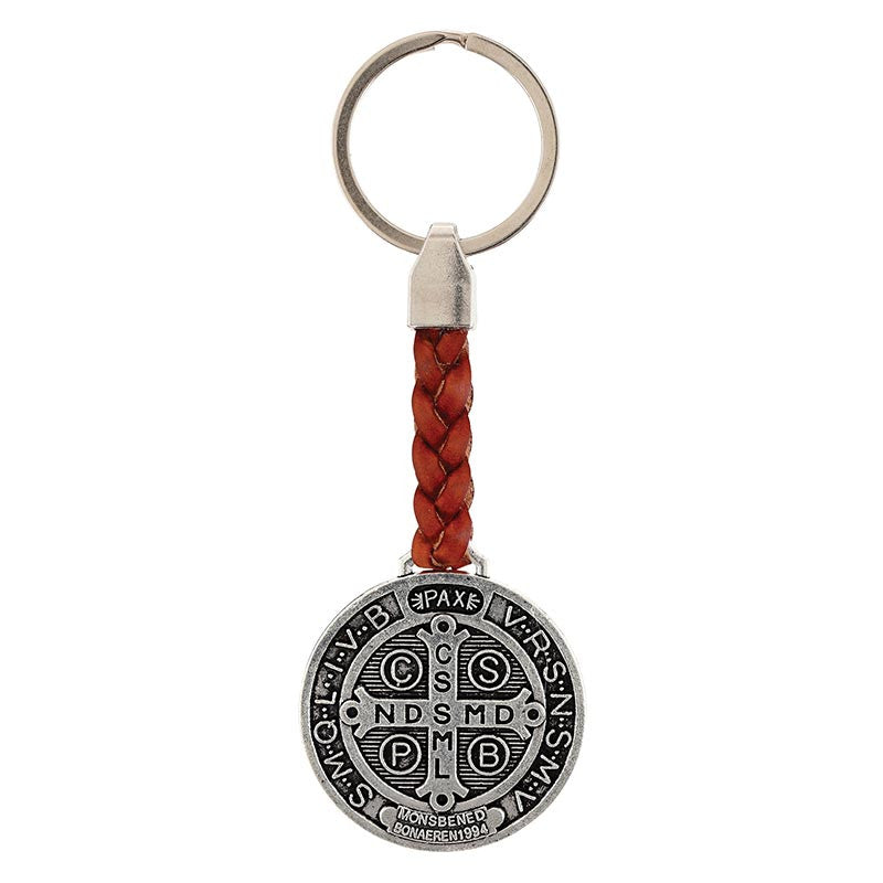 Braided Keychain - Saint Benedict