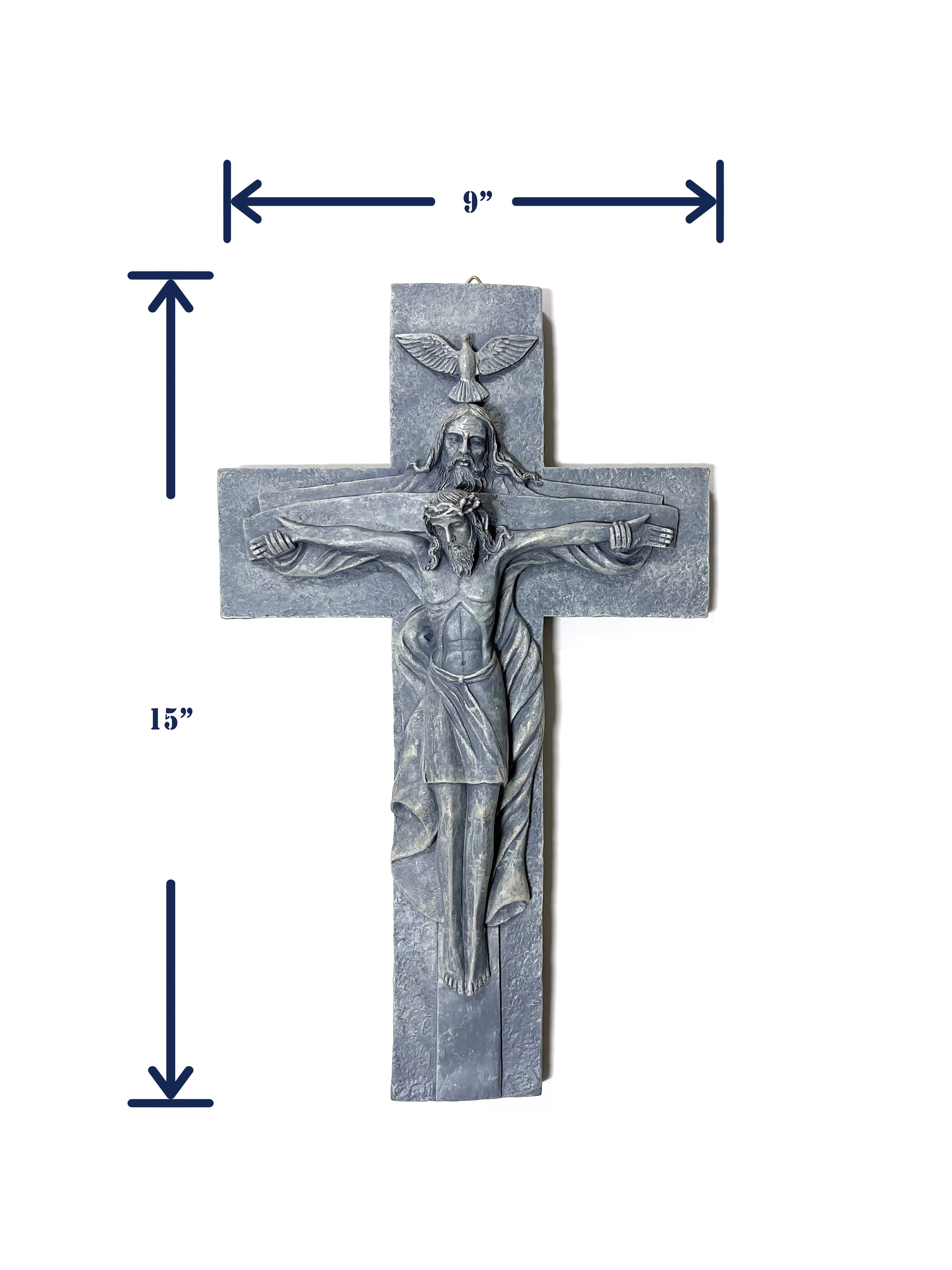 Holy Trinity Crucifix made of resin