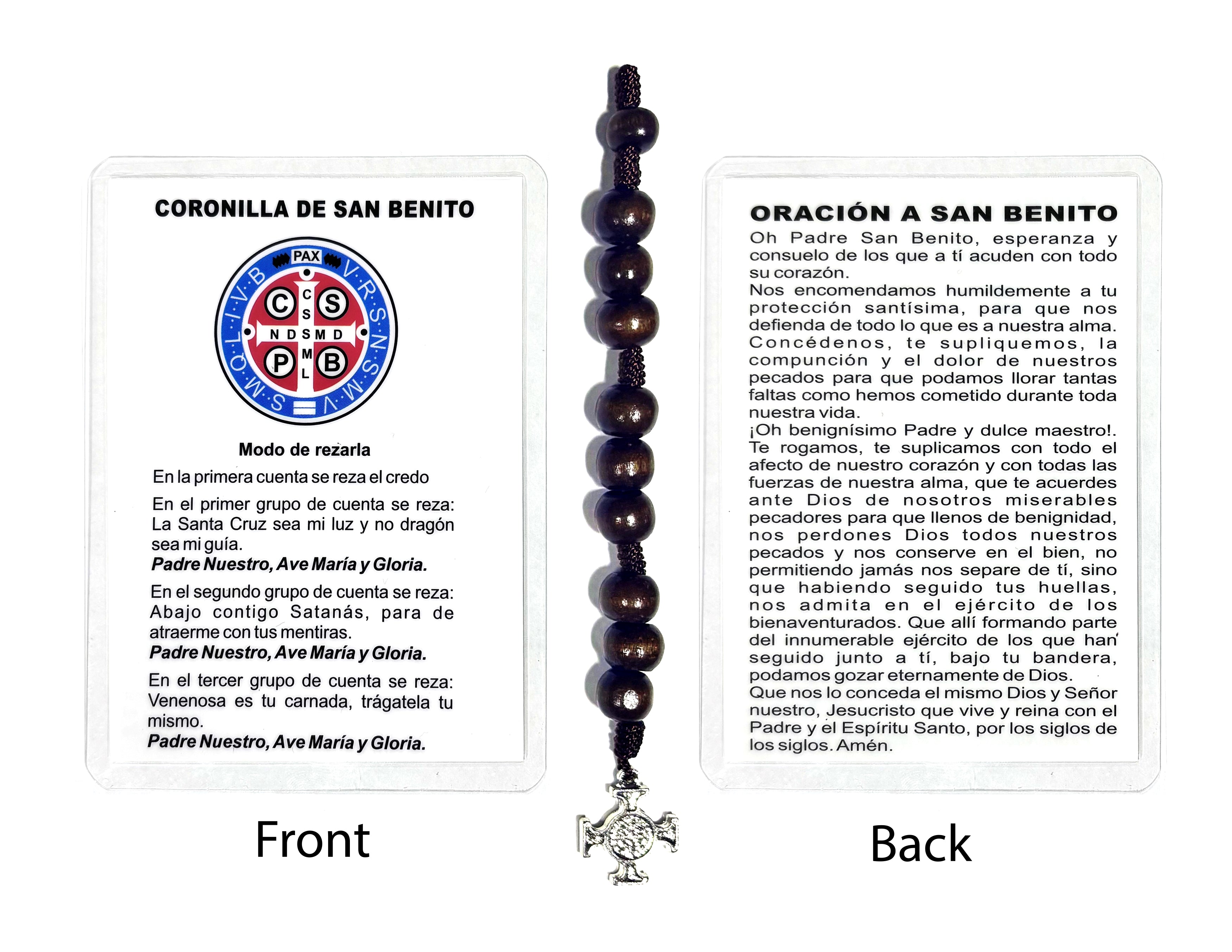 Coronilla de San Benito con Oración