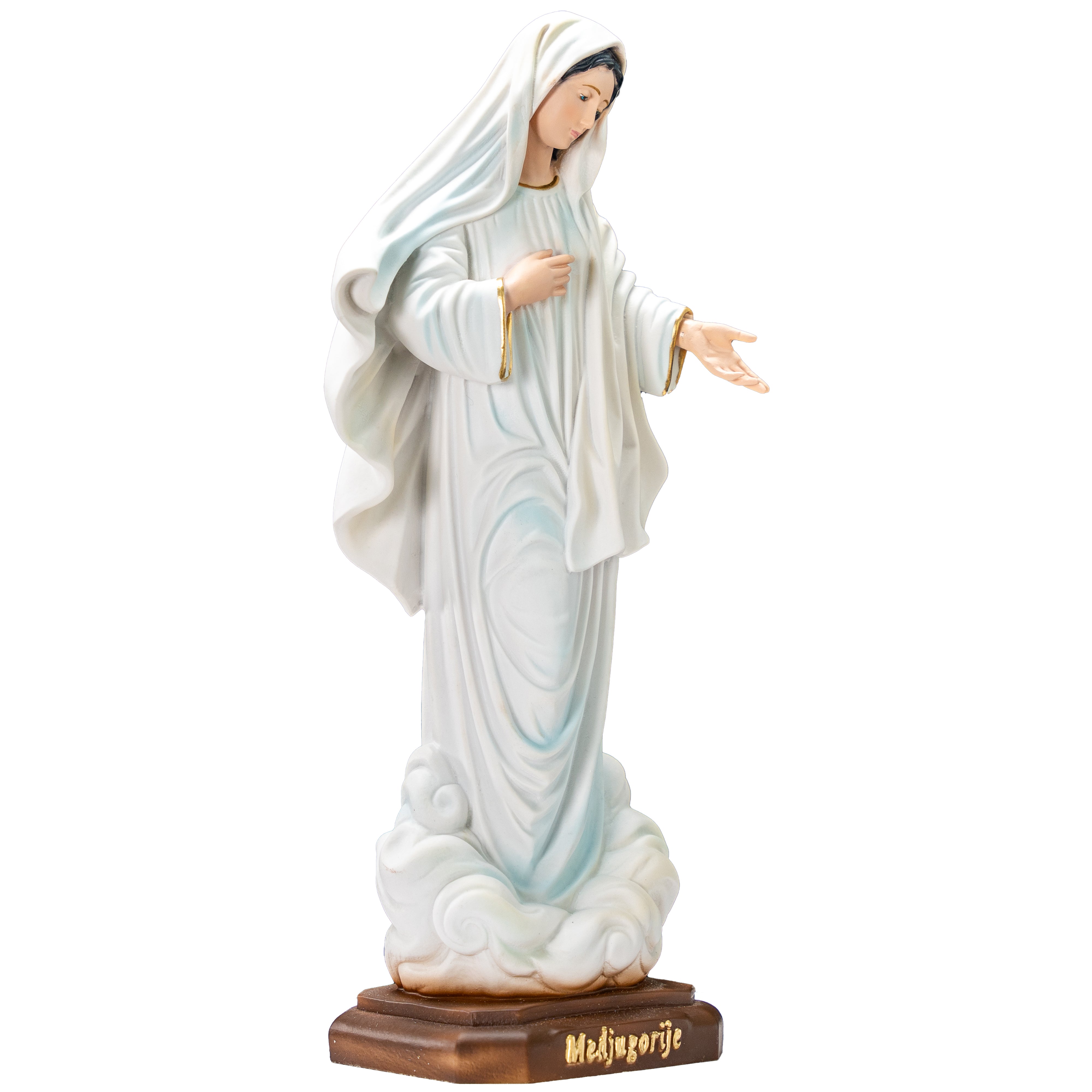 Our Lady of Medjugorje All White 31" - Made in Italy - Our Tuscany Collection -  Virgen de Medjugorje Blanca