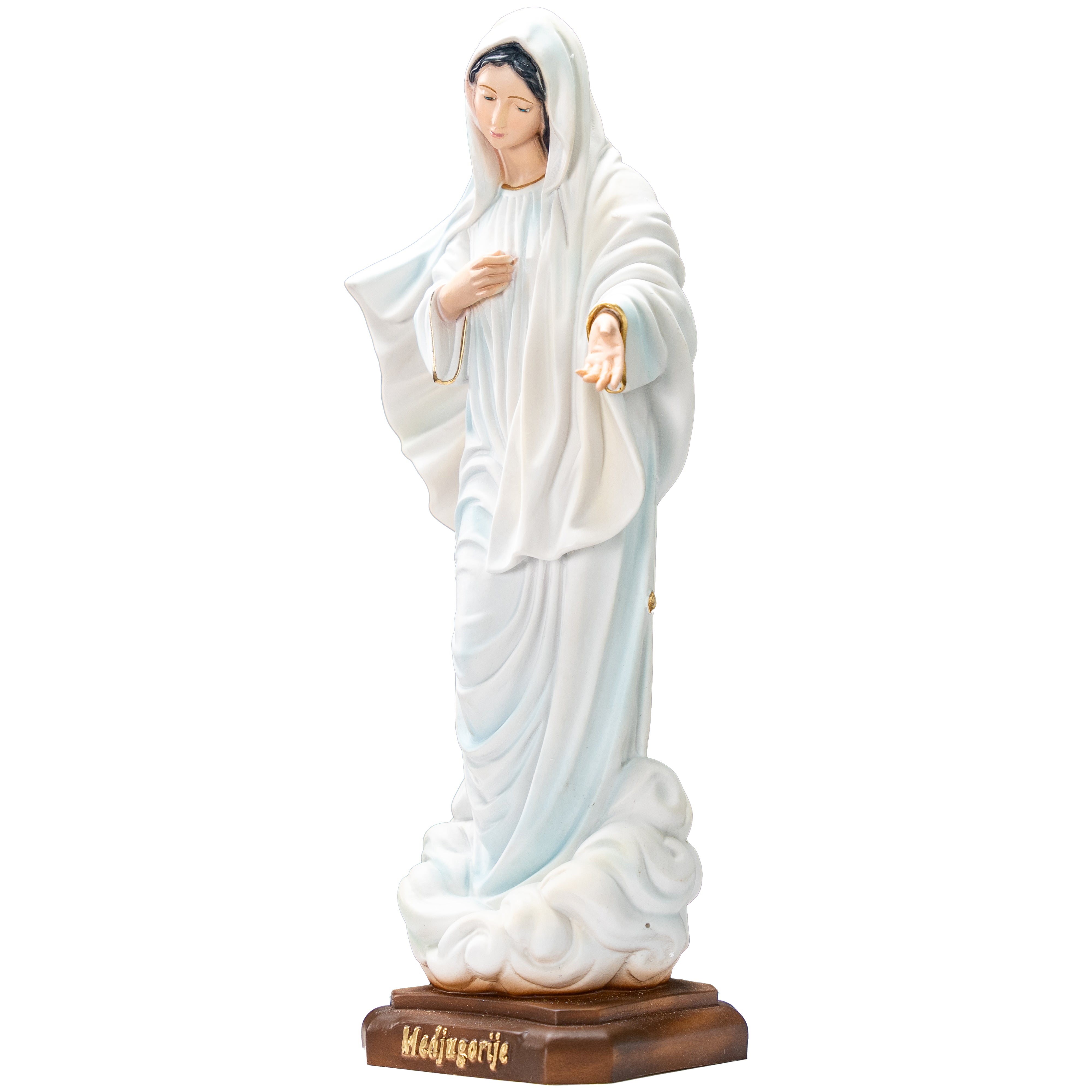 Our Lady of Medjugorje All White 31" - Made in Italy - Our Tuscany Collection -  Virgen de Medjugorje Blanca