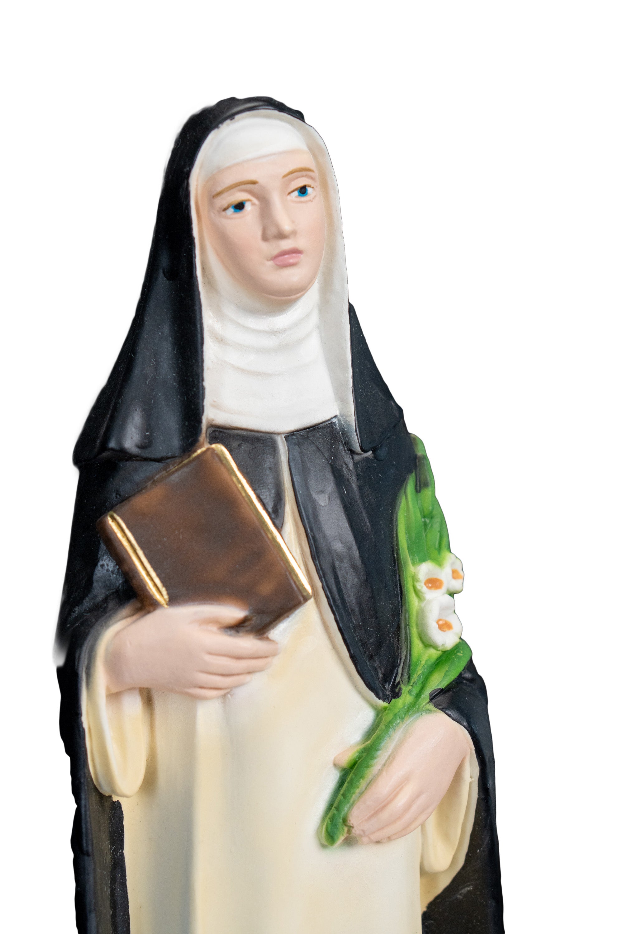 The Faith Gift Shop Saint Catherine of Siena statue - Hand Painted in Italy - Our Tuscany Collection - Estatua de Santa Catarina de Siena