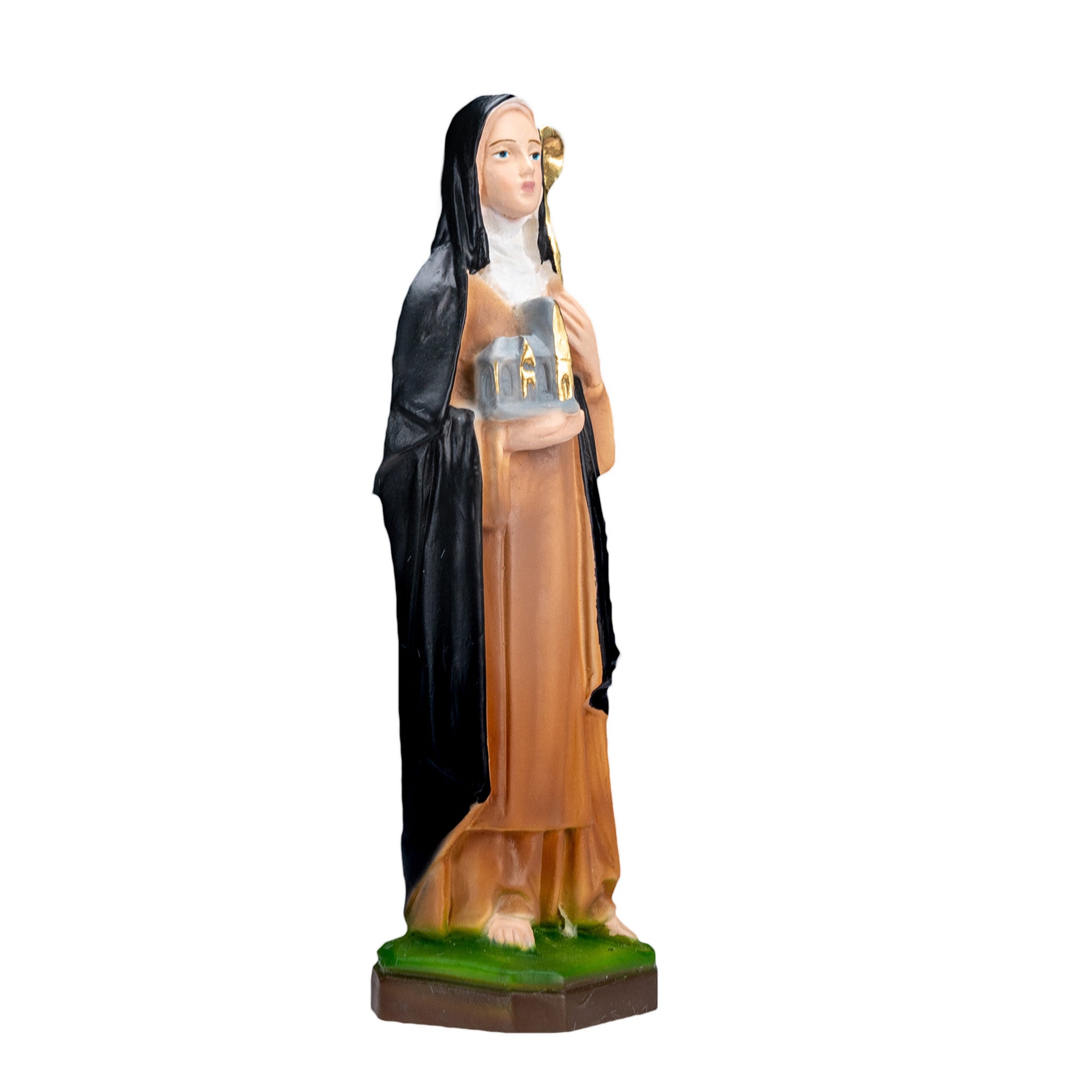 The Faith Gift  Shop Saint Bridget statue - Hand Painted in Italy - Our Tuscany Collection -Estatua de Santa Brigida