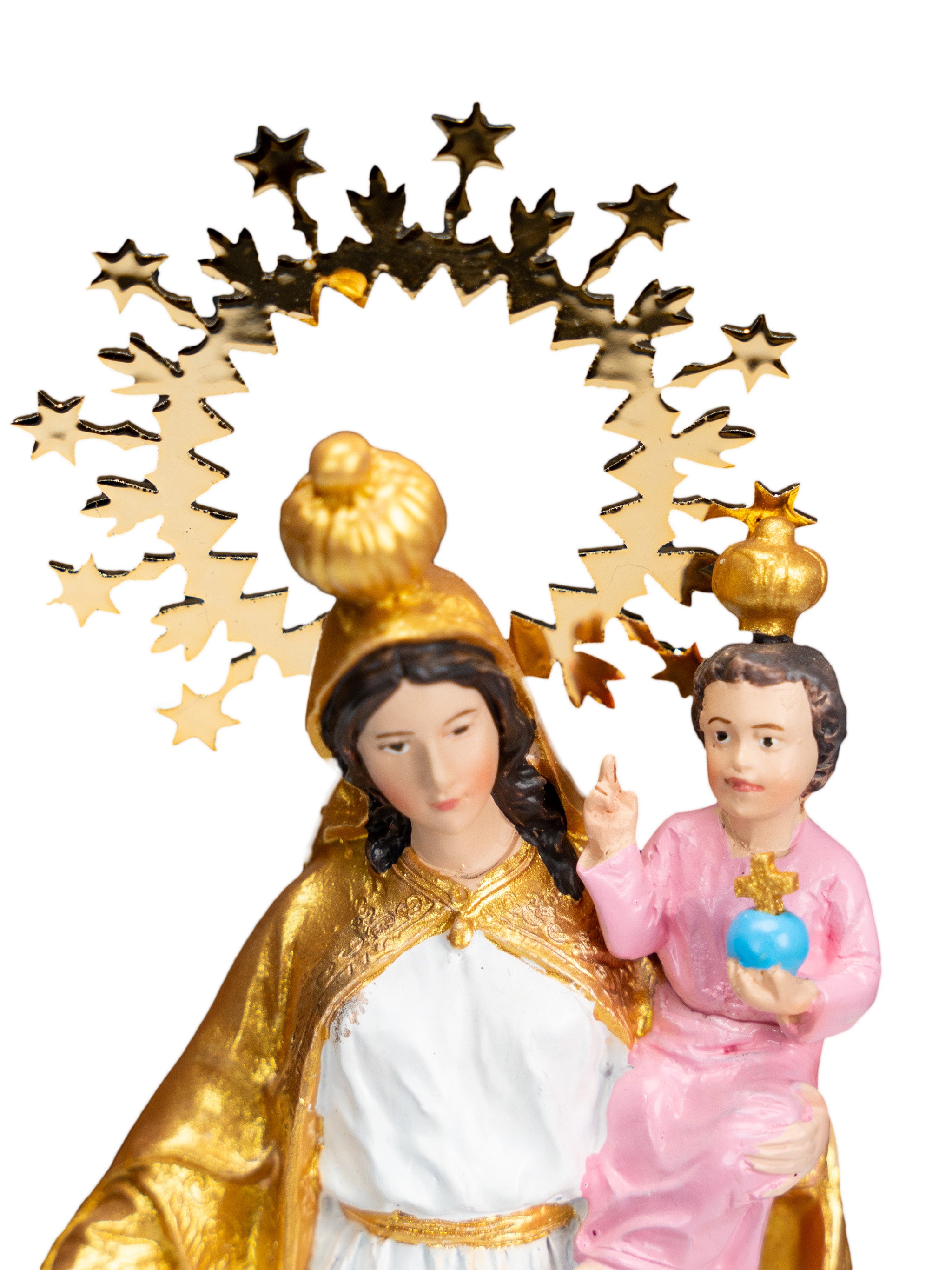 Religious statue of Virgin of Charity 8" height / Virgen de la Caridad del Cobre