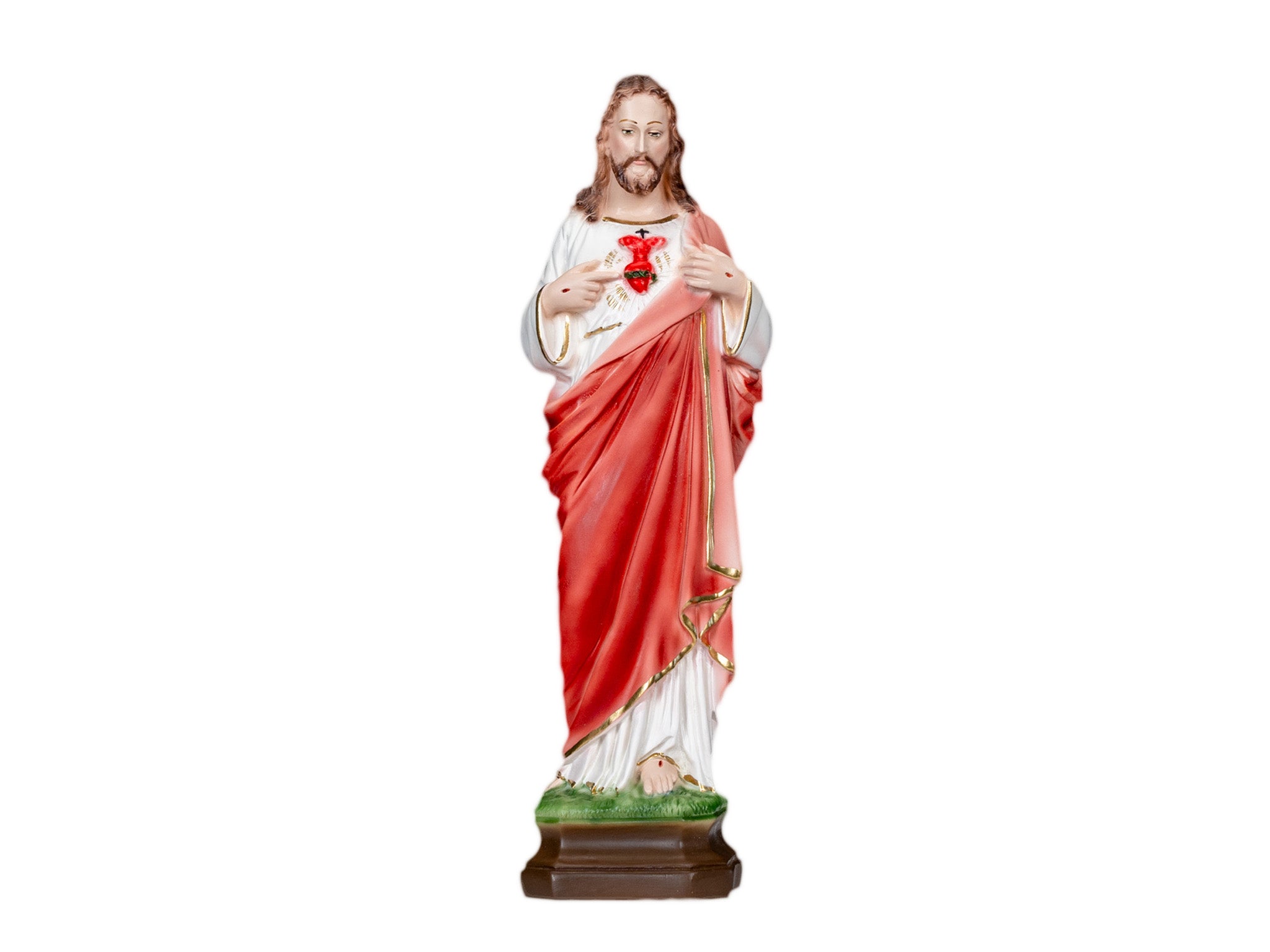The Faith Gift Shop  Sacred Heart of Jesus statue - Hand Painted in Italy - Our Tuscany Collection - / Sagrado Corazon de Jesus