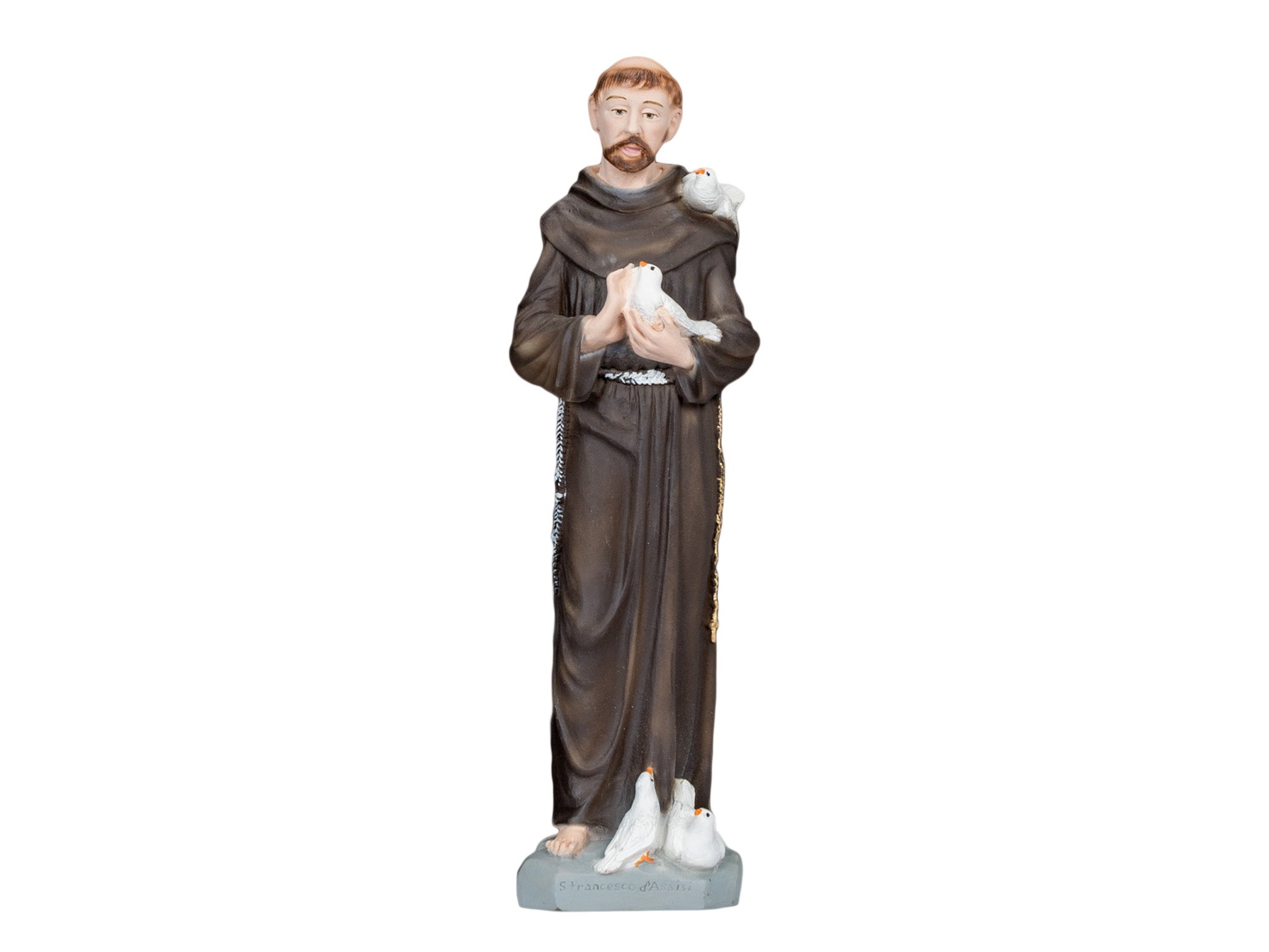 The Faith Gift Shop Saint Francis of Assisi statue - Hand Painted in Italy - Our Tuscany Collection - Estatua de San Francisco de Asis