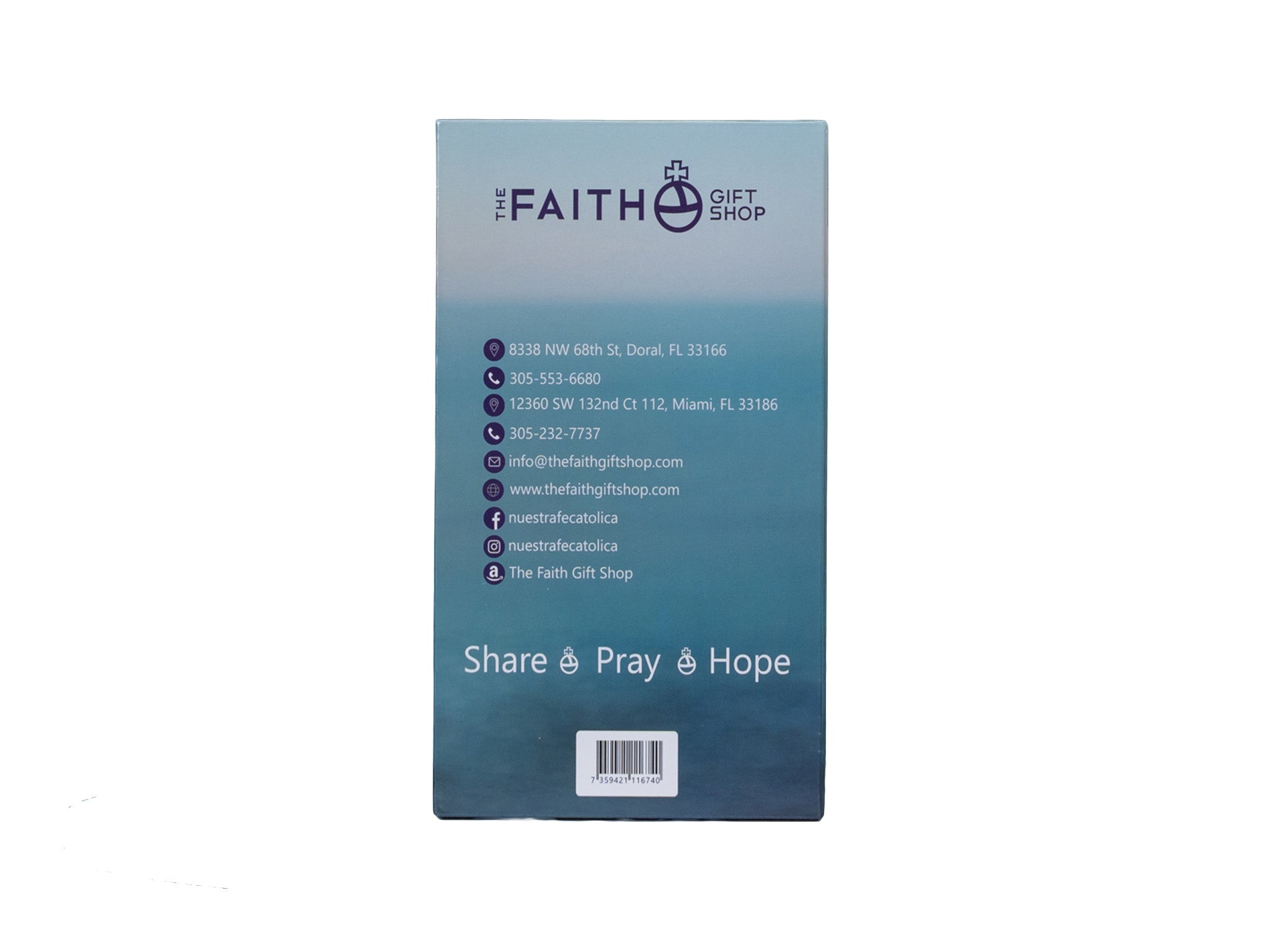 Religious statue of Virgin of Charity 8" height / Virgen de la Caridad del Cobre