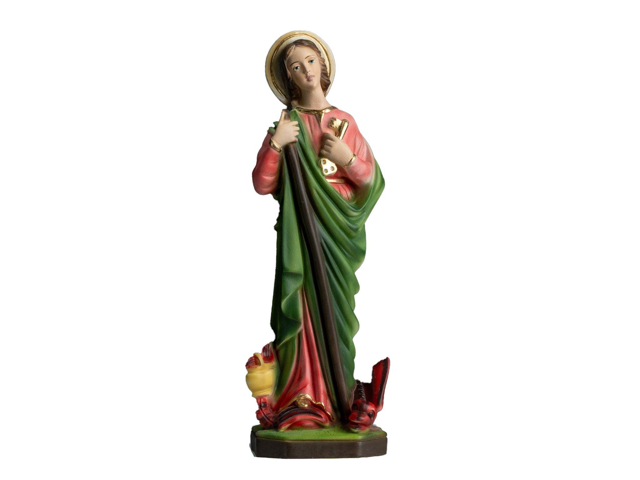 The Faith Gift Shop Saint Martha statue - Hand Painted in Italy - Our Tuscany Collection - Estatua de Santa Marta