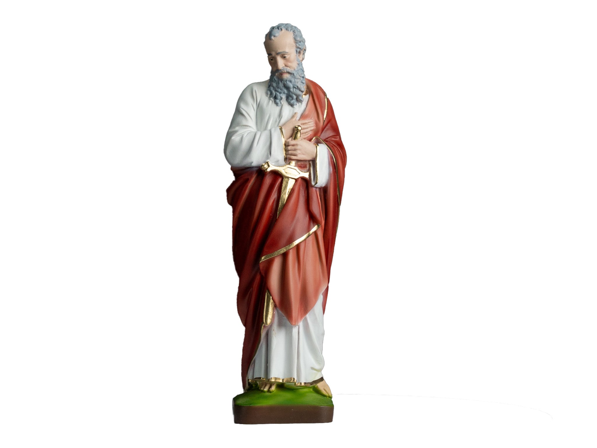 The Faith Gift  Shop Saint Paul  statue - Hand Painted in Italy - Our Tuscany Collection -Estatua de San Pablo