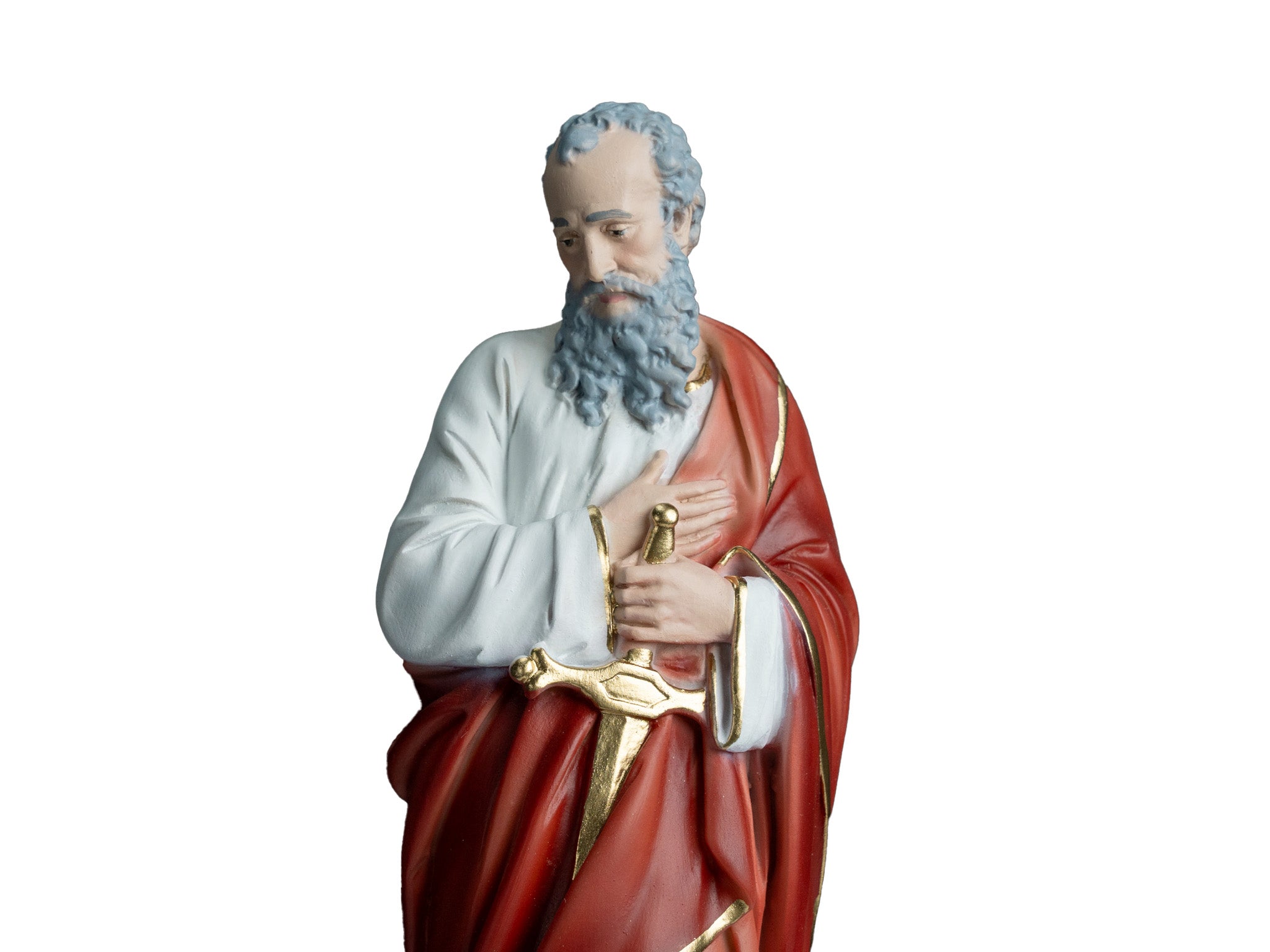 The Faith Gift  Shop Saint Paul  statue - Hand Painted in Italy - Our Tuscany Collection -Estatua de San Pablo