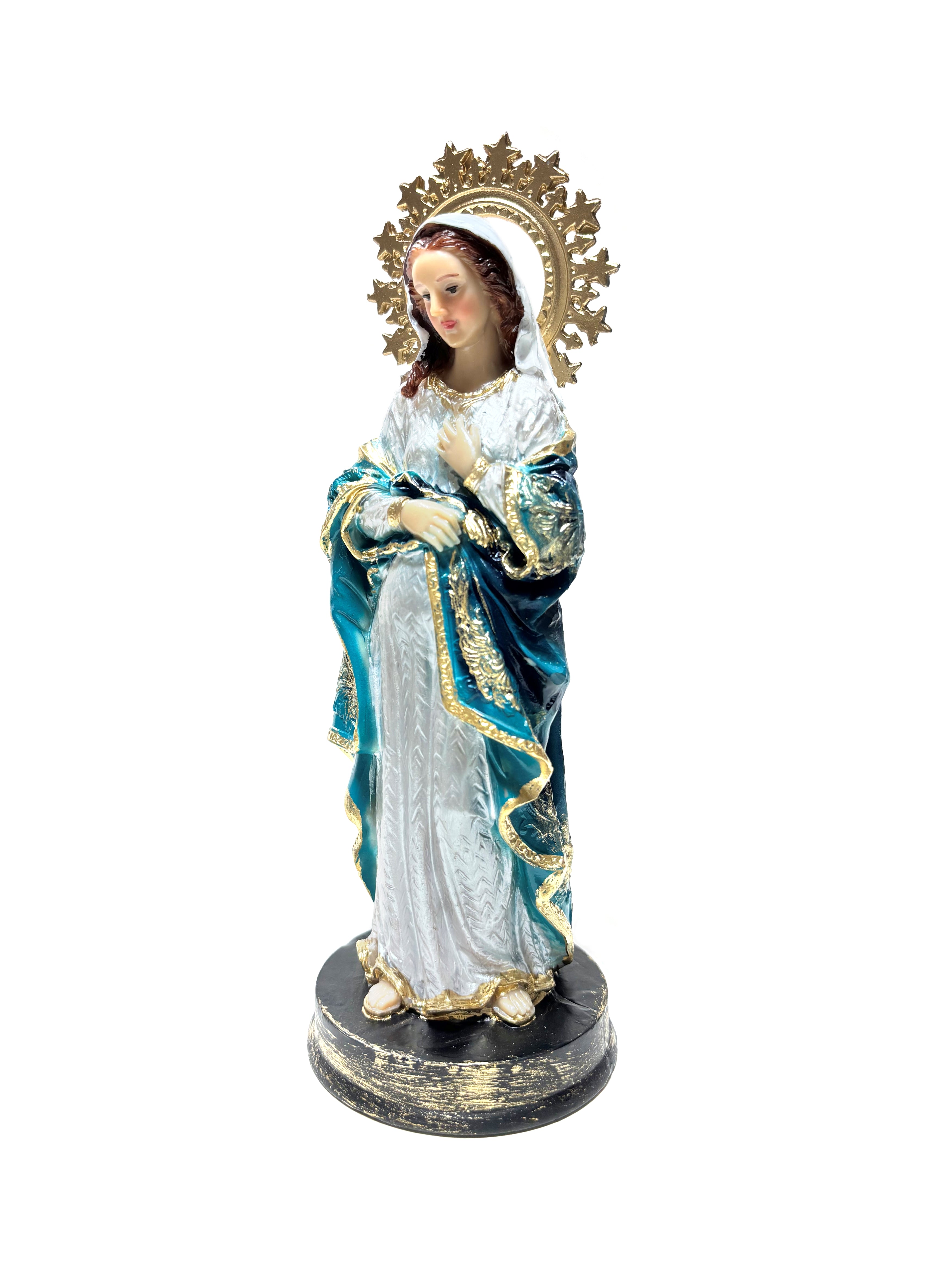 Religious statue of Our Lady of The Sweet Wait 8.5" height