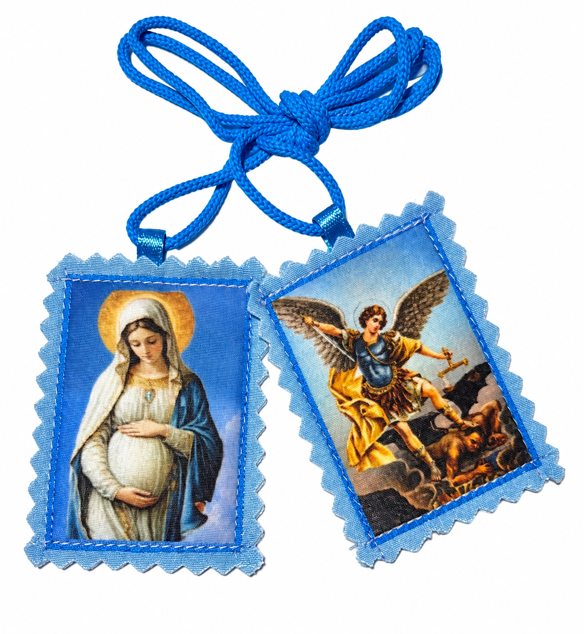 Scapular of Our Lady of Expectation and Saint Michael, Escapulario de la Virgen de la Dulce Espera y San Miguel