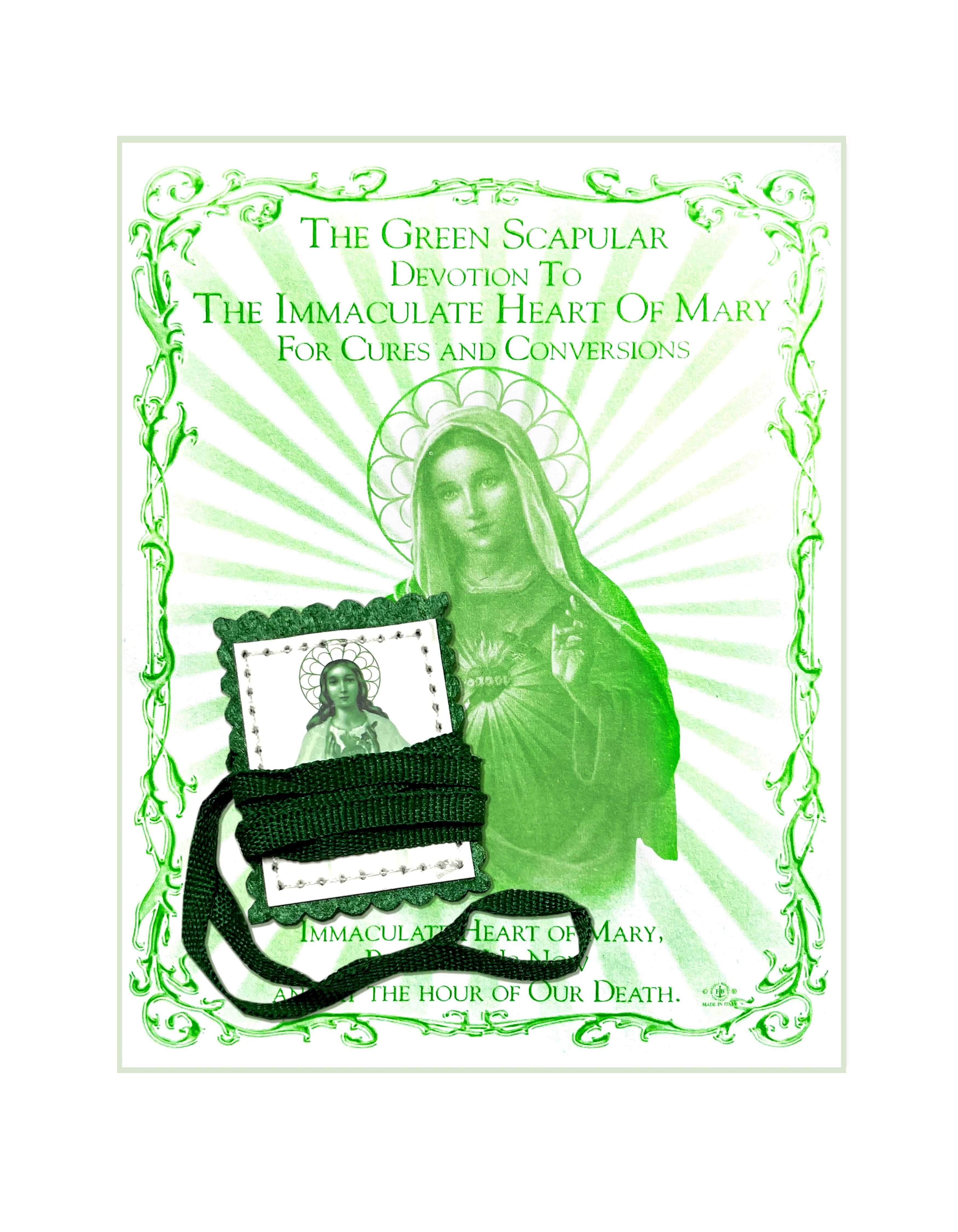 Green Scapular, Escapulario Verde