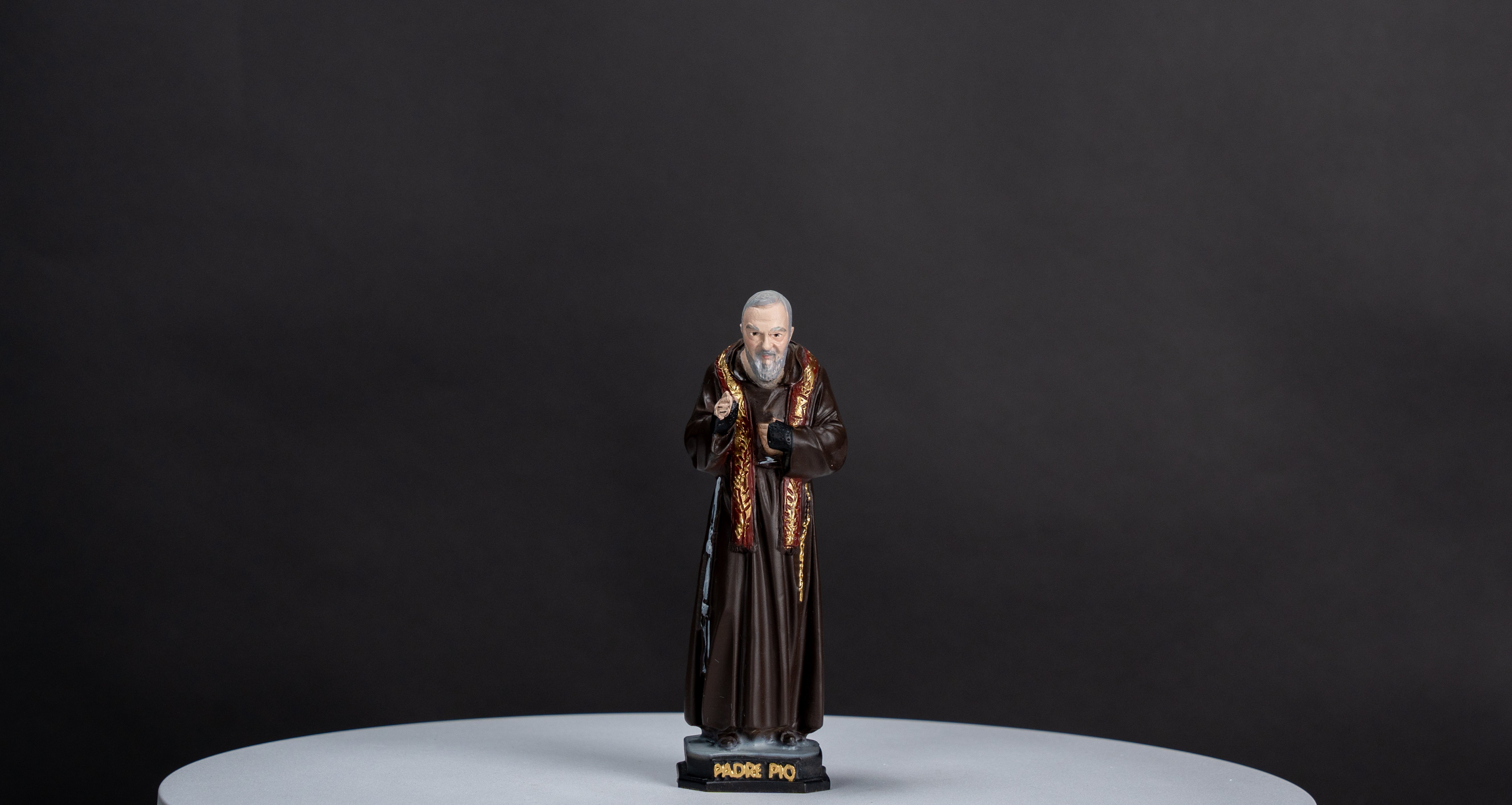 The Faith Gift Shop Saint Father Pio statue - Hand Painted in Italy - Our Tuscany Collection   / San  Padre Pio