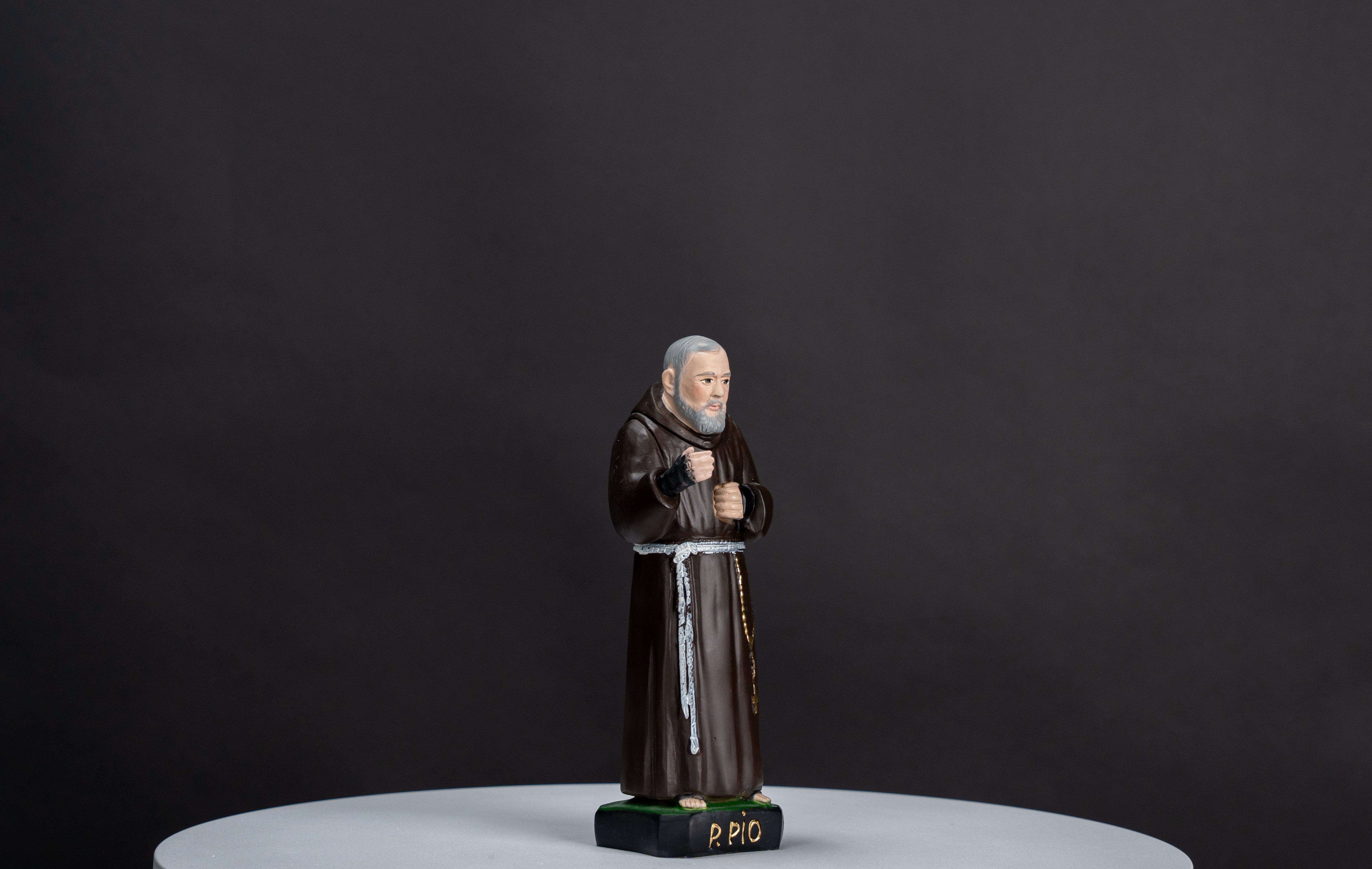 The Faith Gift Shop Saint Father Pio statue - Hand Painted in Italy - Our Tuscany Collection   / San  Padre Pio