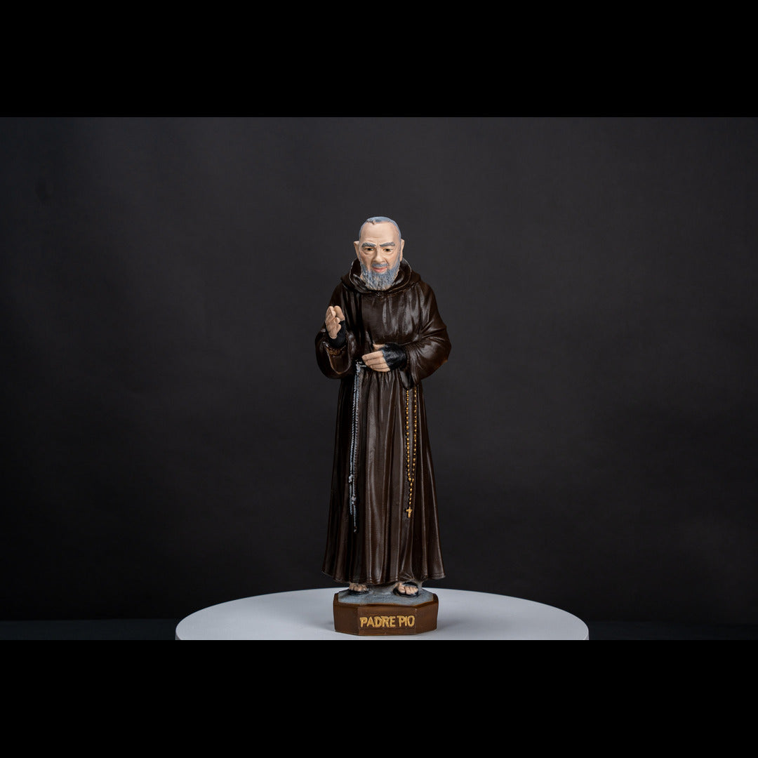 The Faith Gift Shop Saint Father Pio statue - Hand Painted in Italy - Our Tuscany Collection   / San  Padre Pio