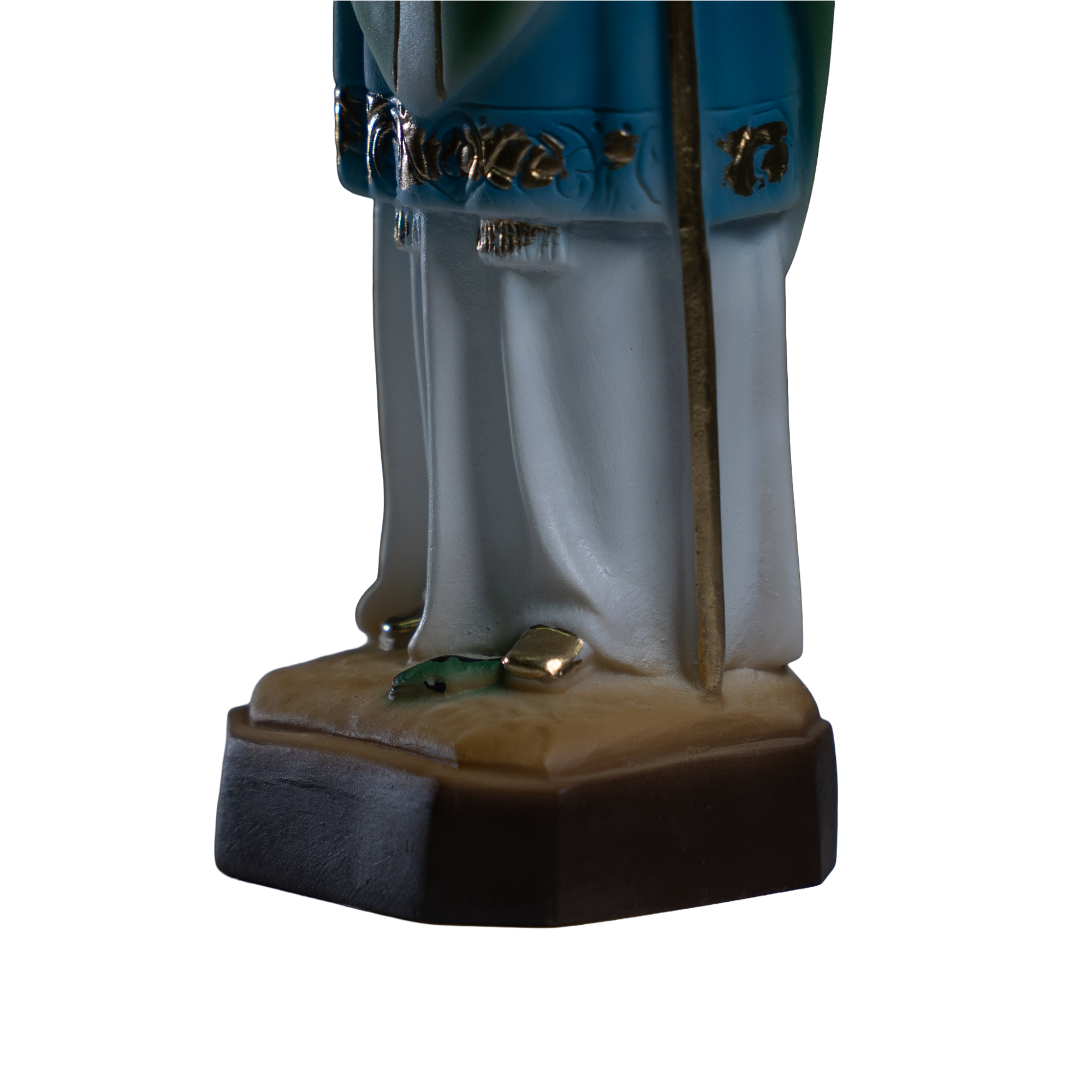 The Faith Gift  Shop Saint Patrick statue - Hand Painted in Italy - Our Tuscany Collection -Estatua de San Patricio