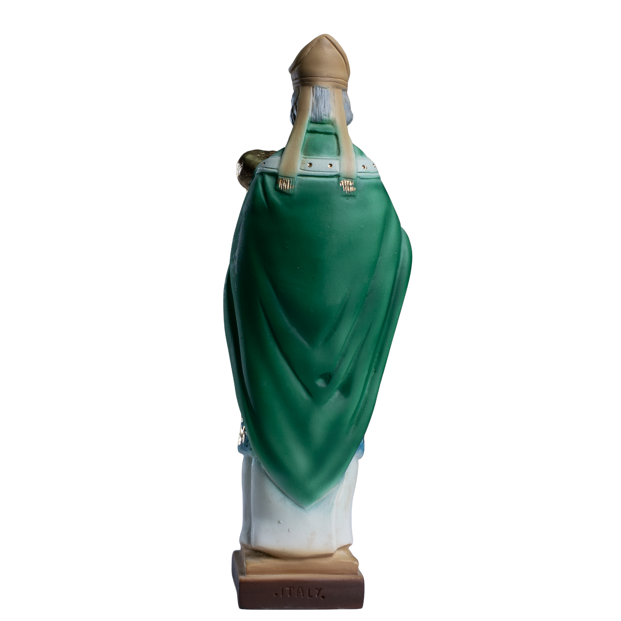 The Faith Gift  Shop Saint Patrick statue - Hand Painted in Italy - Our Tuscany Collection -Estatua de San Patricio