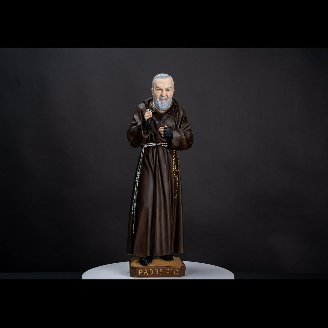 The Faith Gift Shop Saint Father Pio statue - Hand Painted in Italy - Our Tuscany Collection   / San  Padre Pio