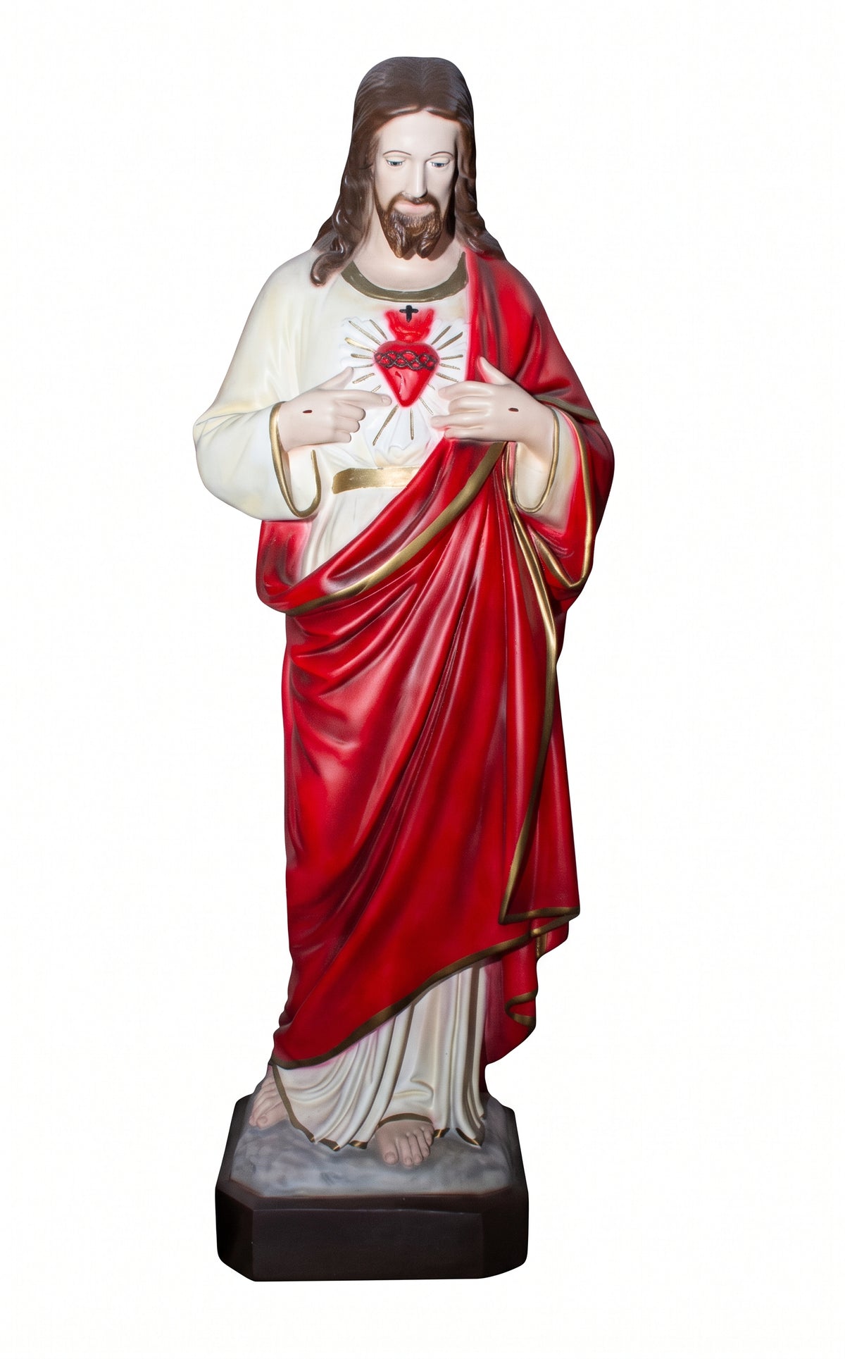 The Faith Gift Shop  Sacred Heart of Jesus statue - Hand Painted in Italy - Our Tuscany Collection - / Sagrado Corazon de Jesus