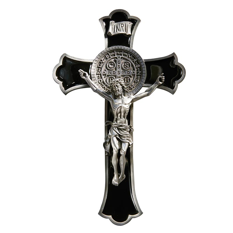 Saint Benedict Crucifix on Enamel Cross