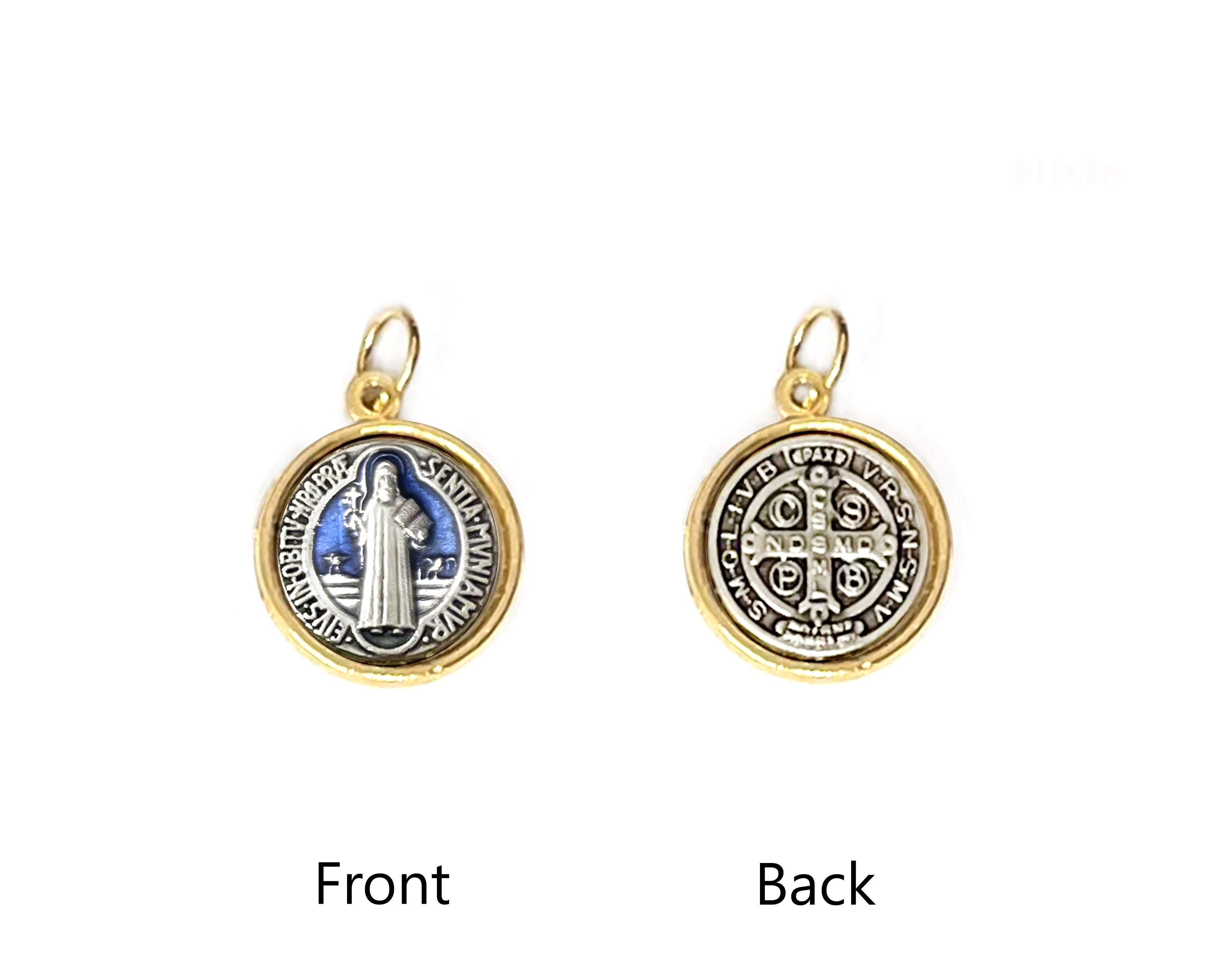 Gold and Silver Saint Benedict Medals