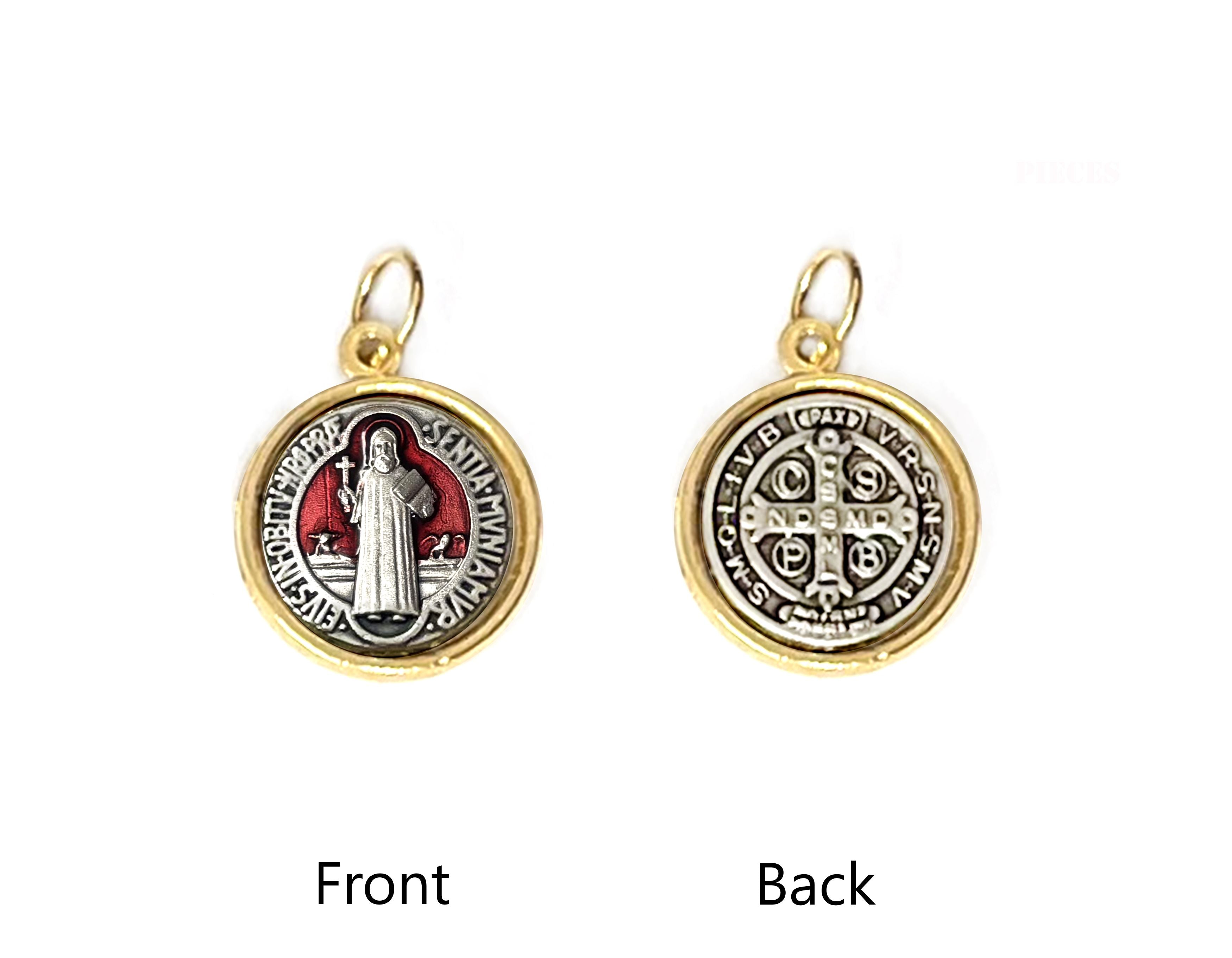 Gold and Silver Saint Benedict Medals