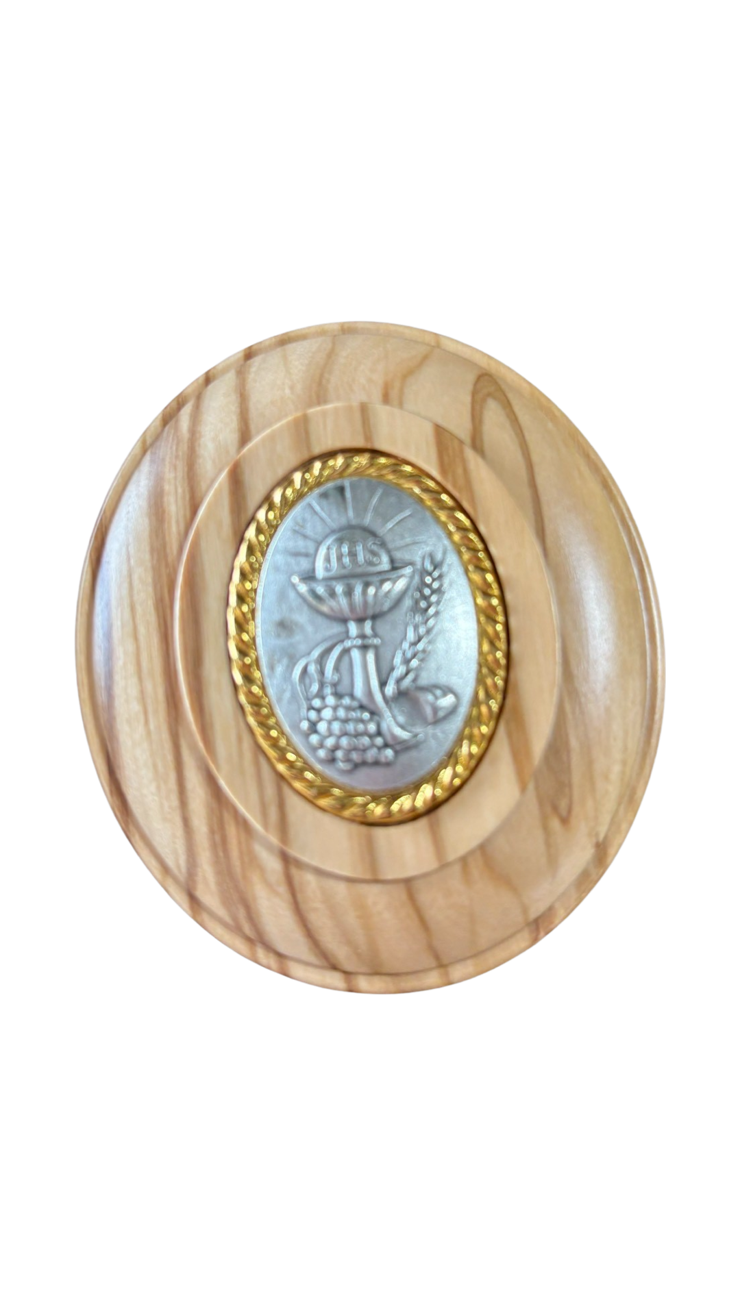 First Communion Olive Wooden Keepsake Box  With Magnetic Lid