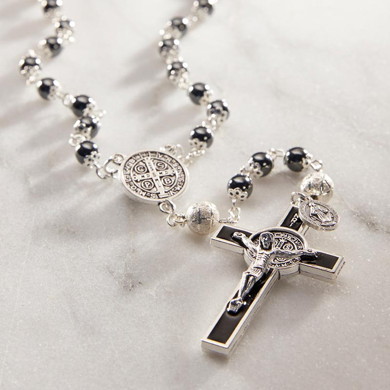 Crystal  St. Benedict Rosary