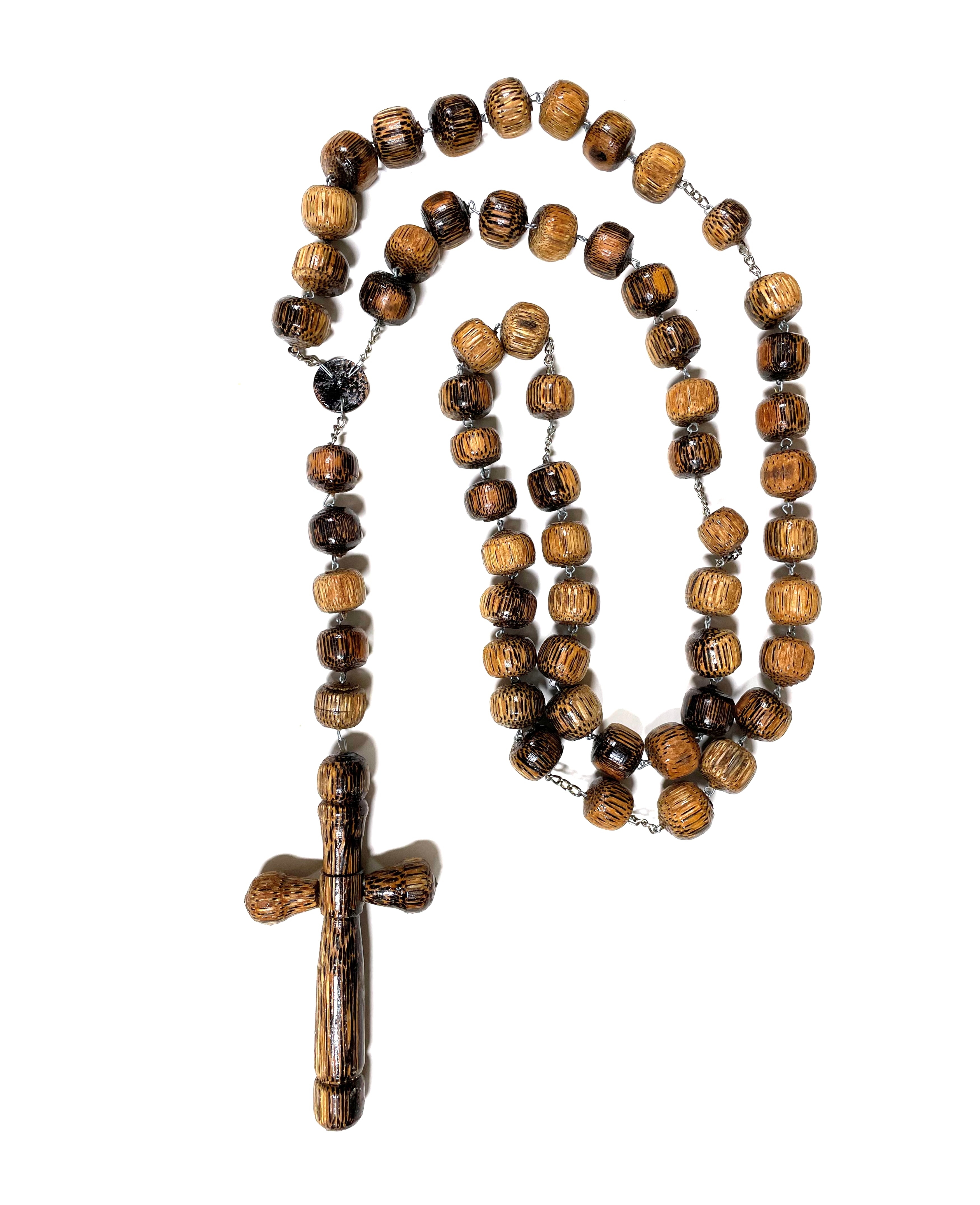 Rustic Wood Wall Rosary