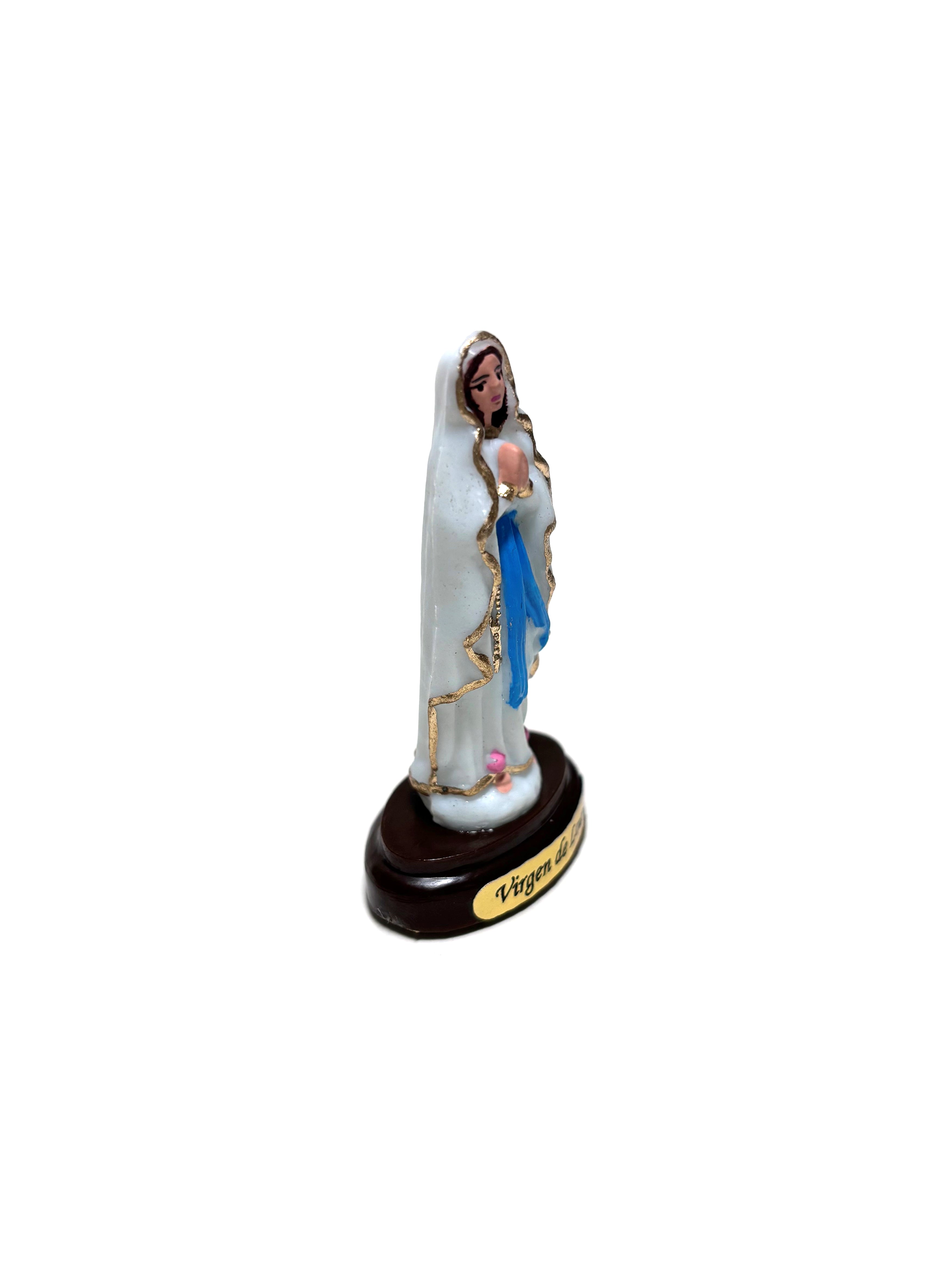 Religious statue of Our Lady of Lourdes 2.5" height