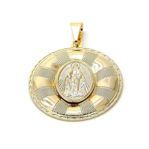 Miraculous medal round medal with 18” chain