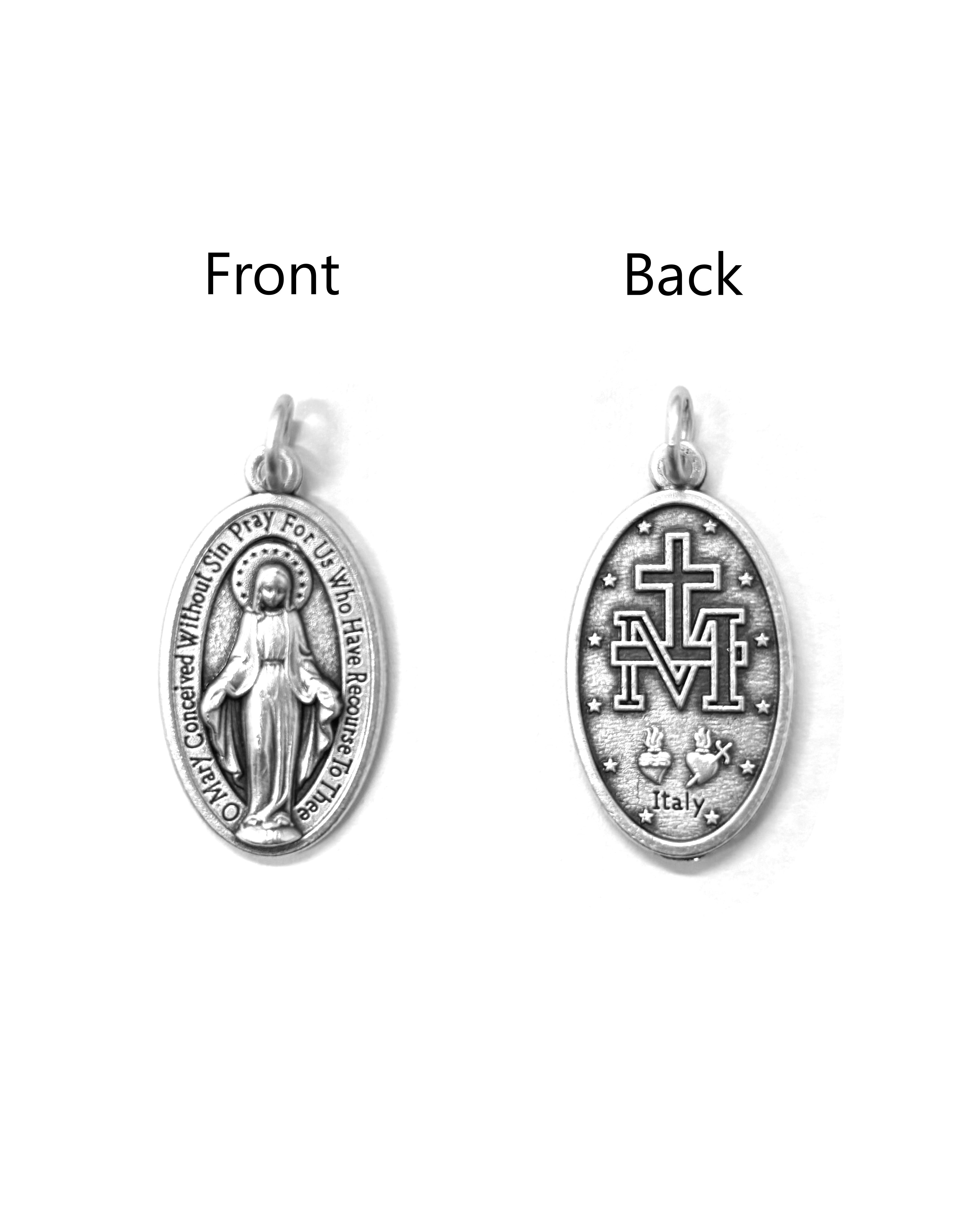 1.2" Our Lady of Grace oval medal
