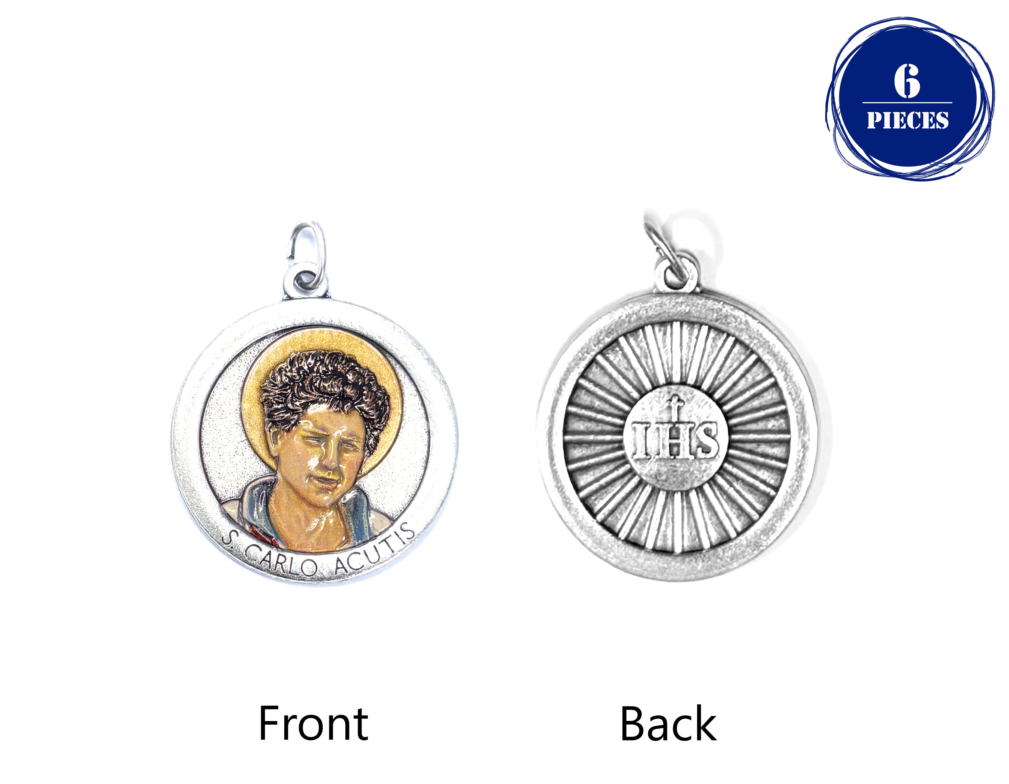 1.3" Saint Carlo Acutis round medal