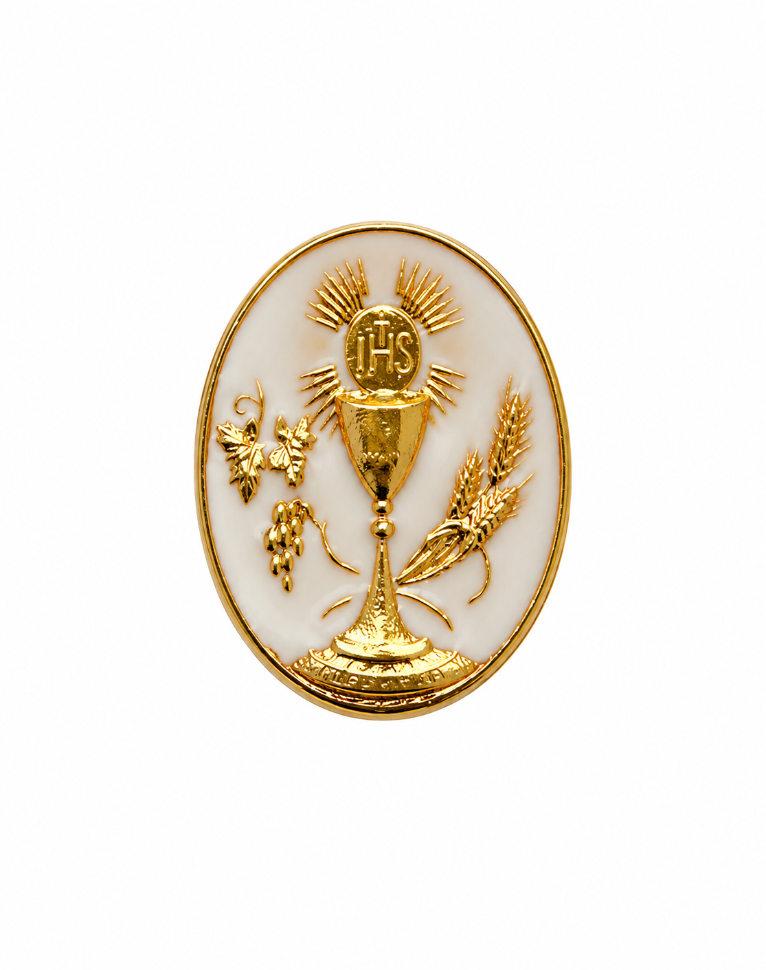 First Holy Communion oval lapel pin