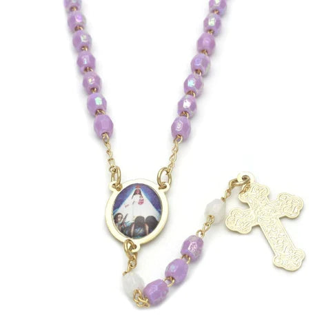 Caridad del Cobre Rosary necklace 18”