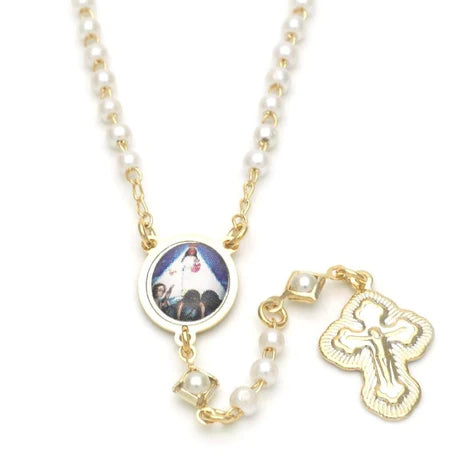 Caridad del cobre Rosary necklace 18” prls