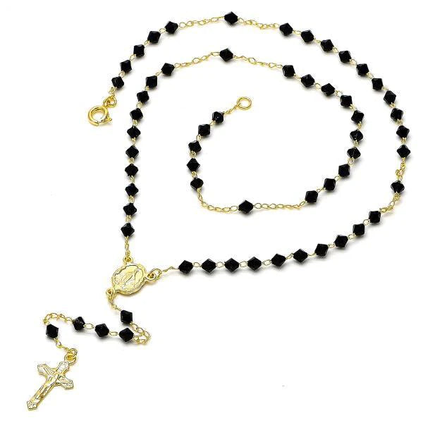 18”  Our Lady of the Miraculous Medal center rosary necklace