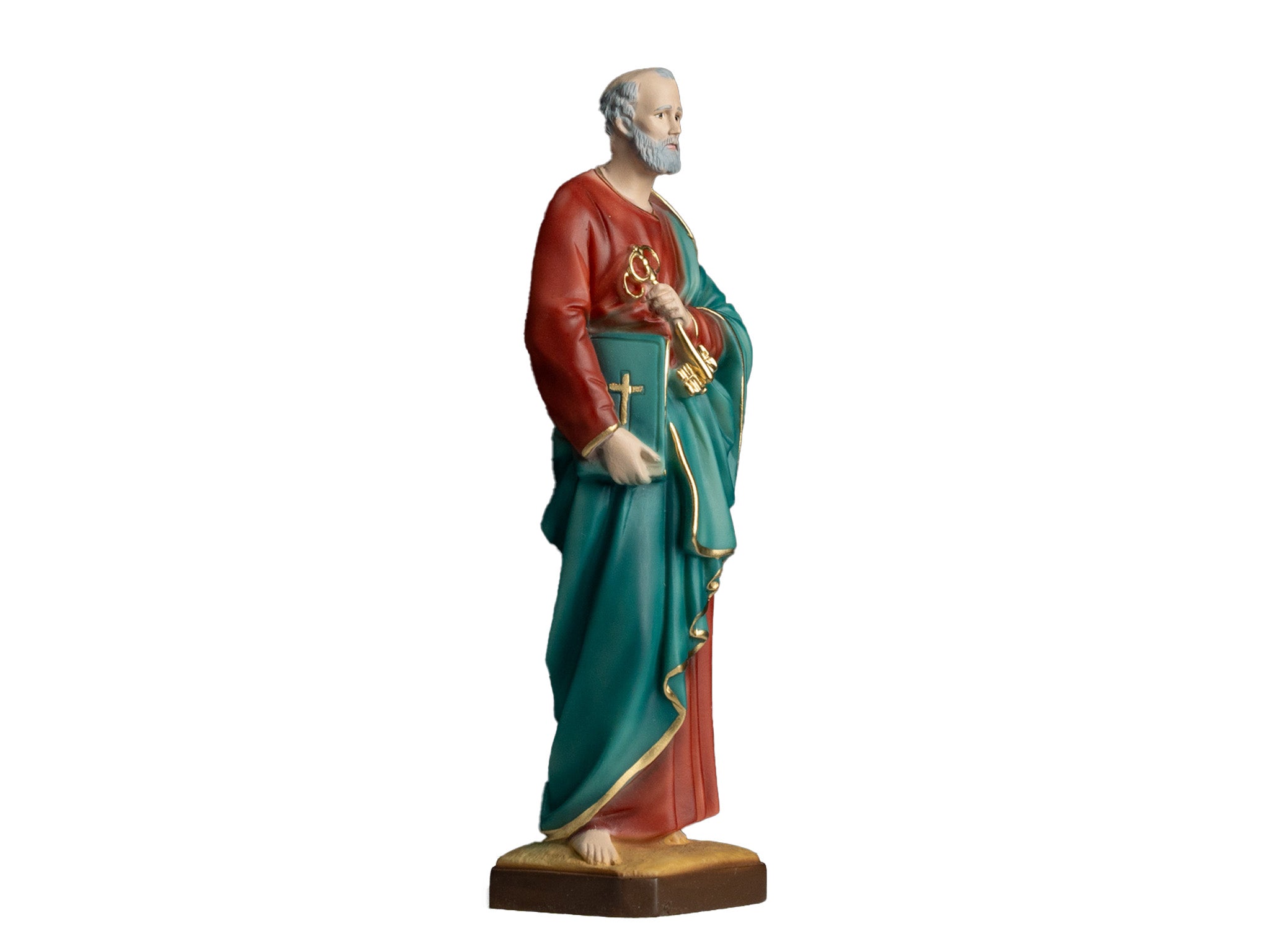 The Faith Gift  Shop Saint Peter  statue - Hand Painted in Italy - Our Tuscany Collection -Estatua de San Pedro