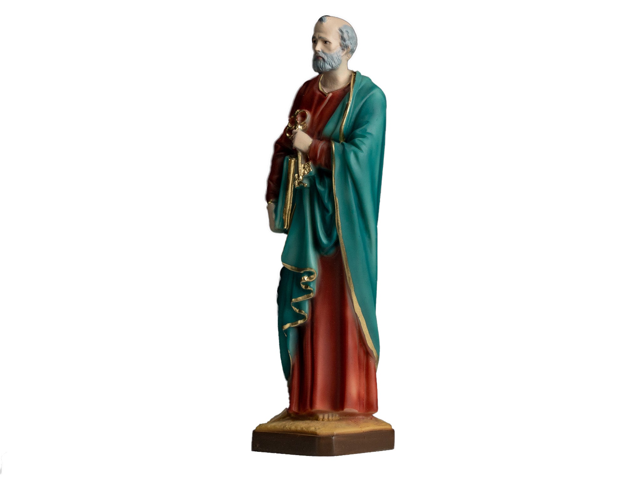 The Faith Gift  Shop Saint Peter  statue - Hand Painted in Italy - Our Tuscany Collection -Estatua de San Pedro