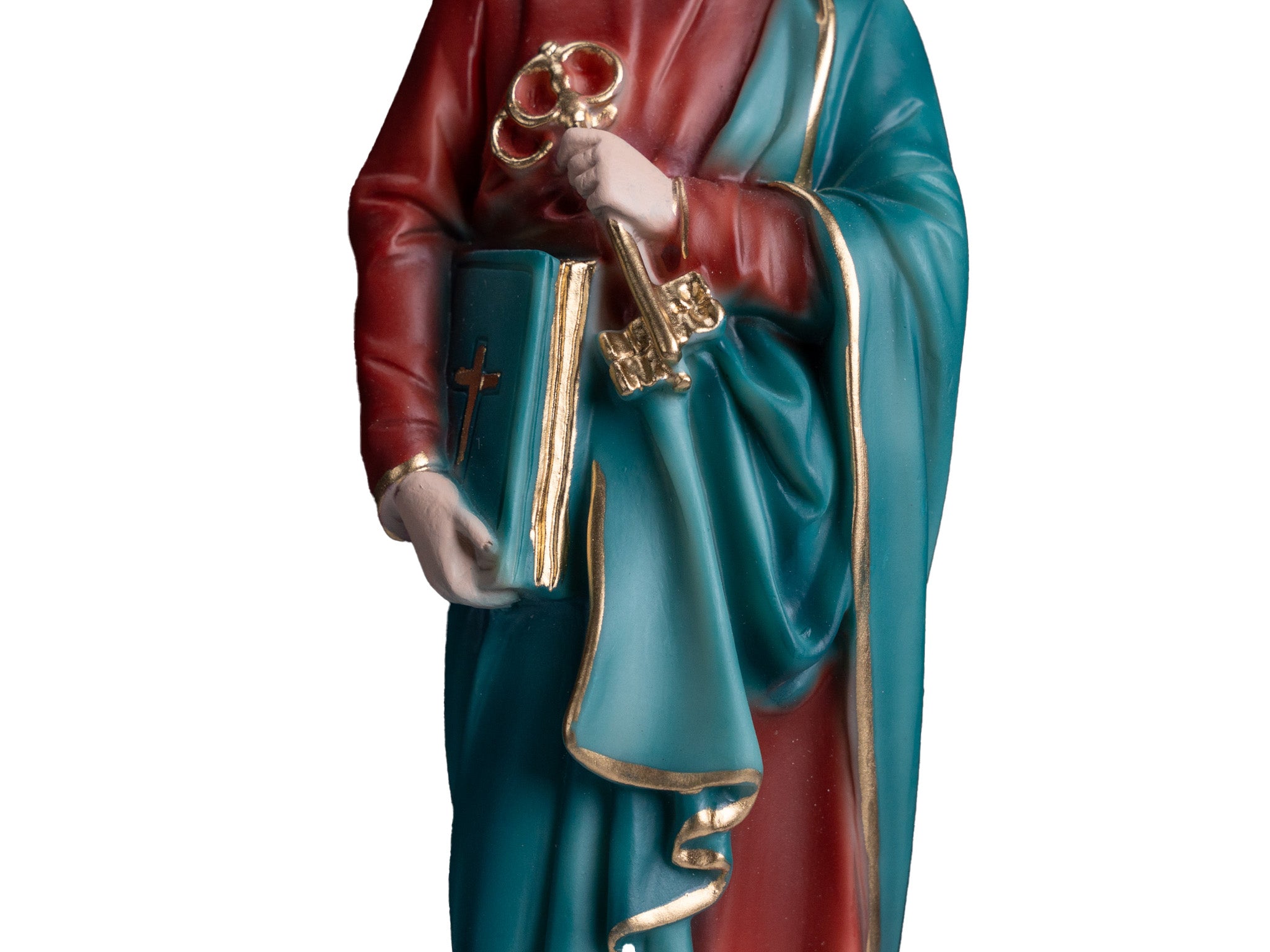 The Faith Gift  Shop Saint Peter  statue - Hand Painted in Italy - Our Tuscany Collection -Estatua de San Pedro