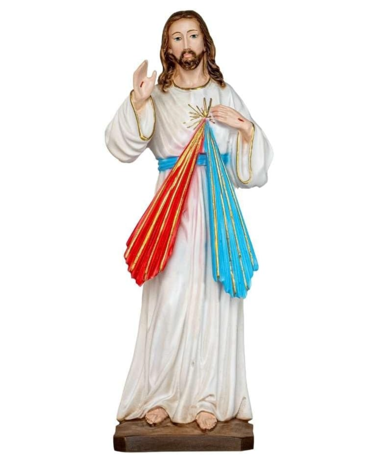 The Faith Gift Shop Divine Mercy statue- Hand Painted in Italy - Our Tuscany Collection- Imagen de la Divina Misericordia