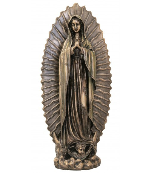 Our Lady of Guadalupe Bronze over Resin Statue - 27 inches