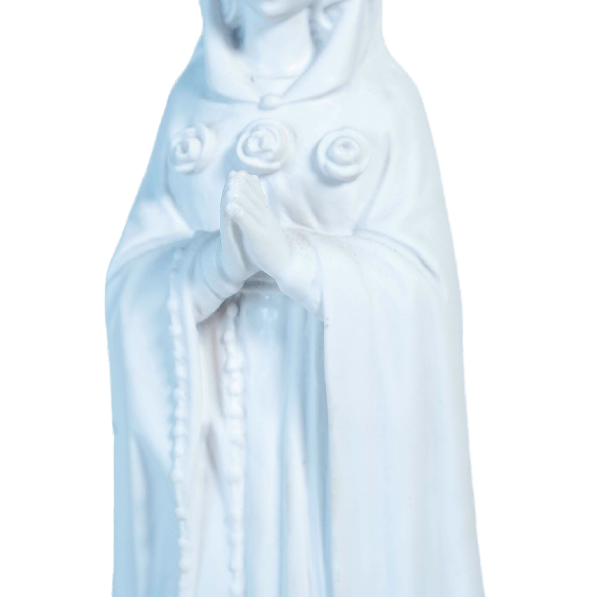 The Faith Gift Shop  Mystic Rose Virgin Mary all White Statue- Hand Painted in Italy - Our Tuscany Collection -   Maria Rosa Mistica Blanca