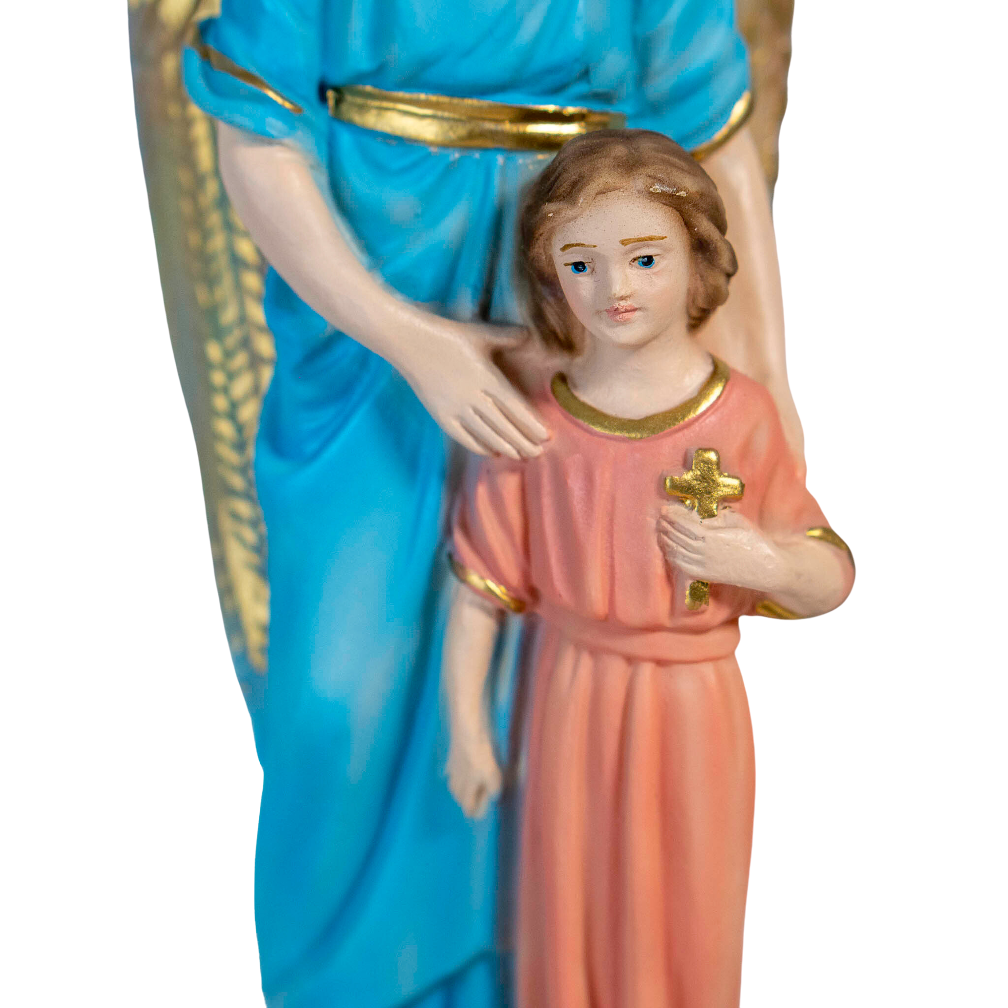The Faith Gift Shop Guardian Angels  statue - Hand Painted in Italy - Our Tuscany Collection - Estatua del Angel de La Guarda