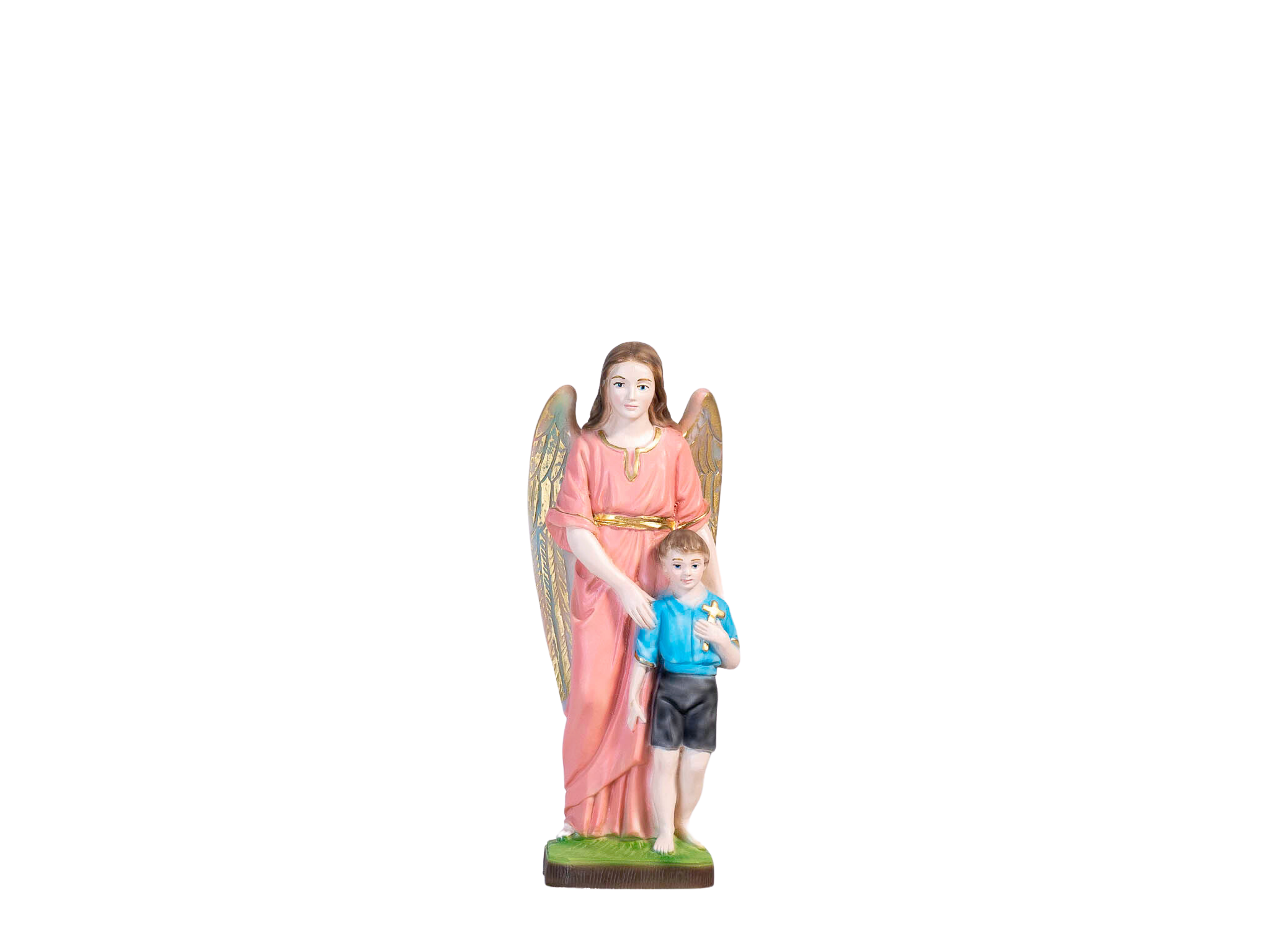 The Faith Gift Shop Guardian Angels  statue - Hand Painted in Italy - Our Tuscany Collection - Estatua del Angel de La Guarda