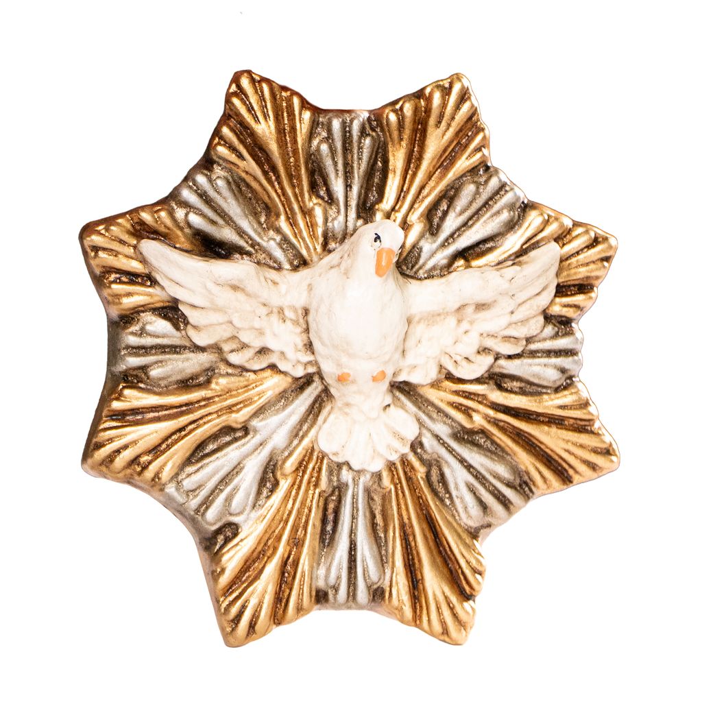 5" Holy Spirit Hand Painted Plaque