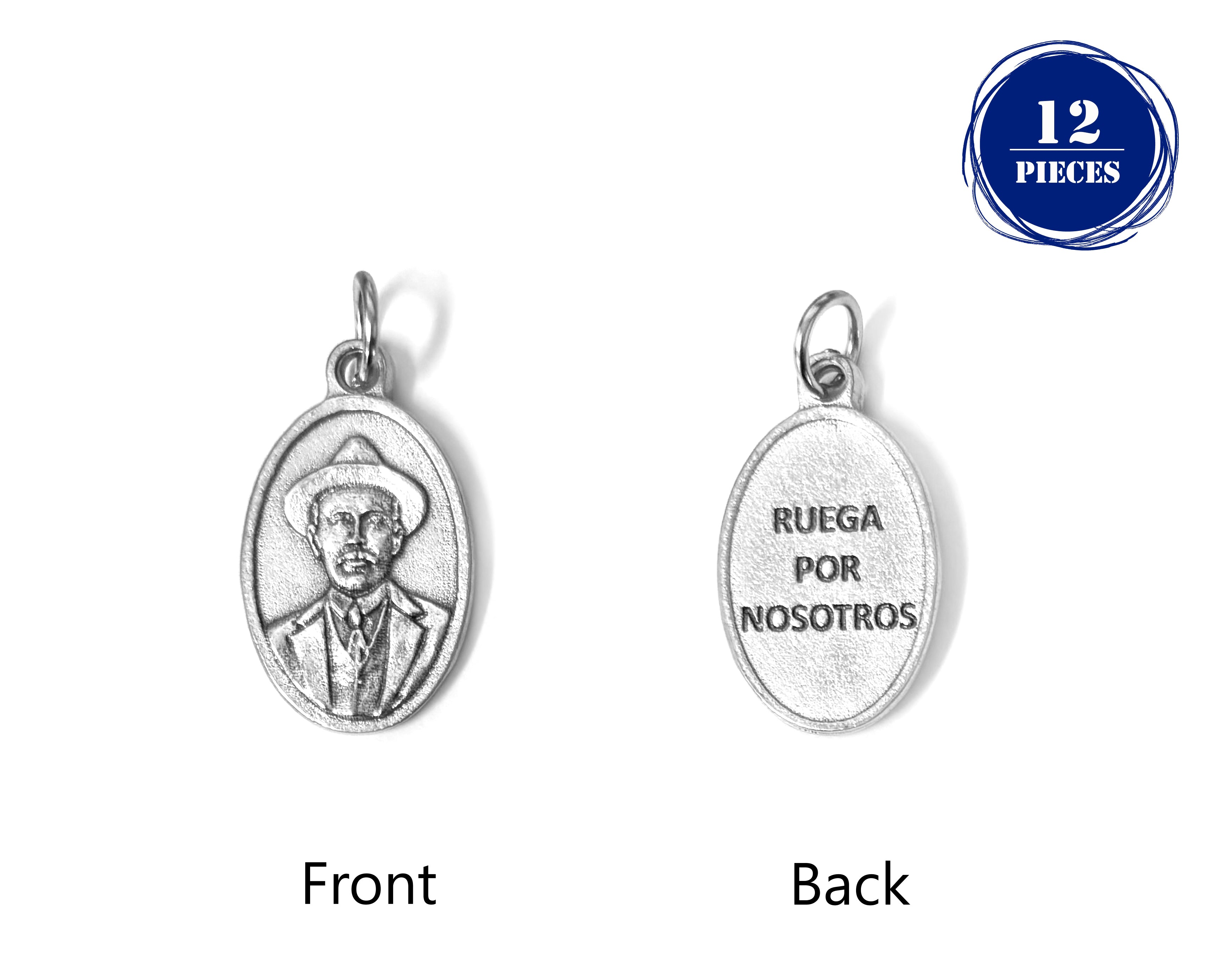 Gold and Silver  oval Saint José Gregorio Hernández Medals