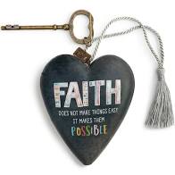 Faith Art - Heart Sculpture
